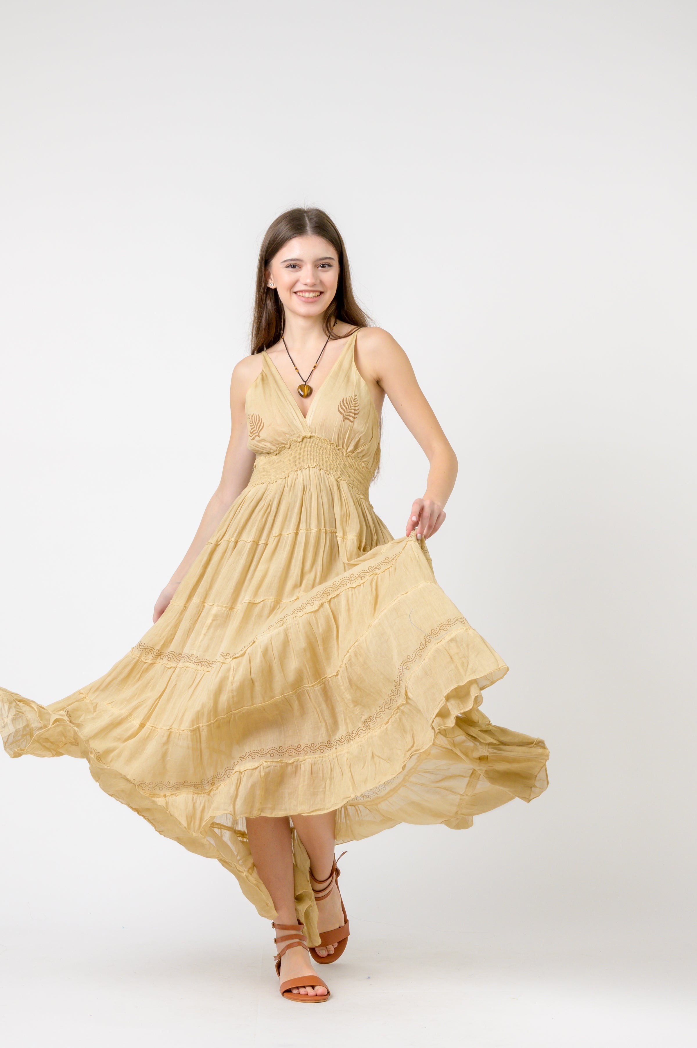 Rhea Long String Dress