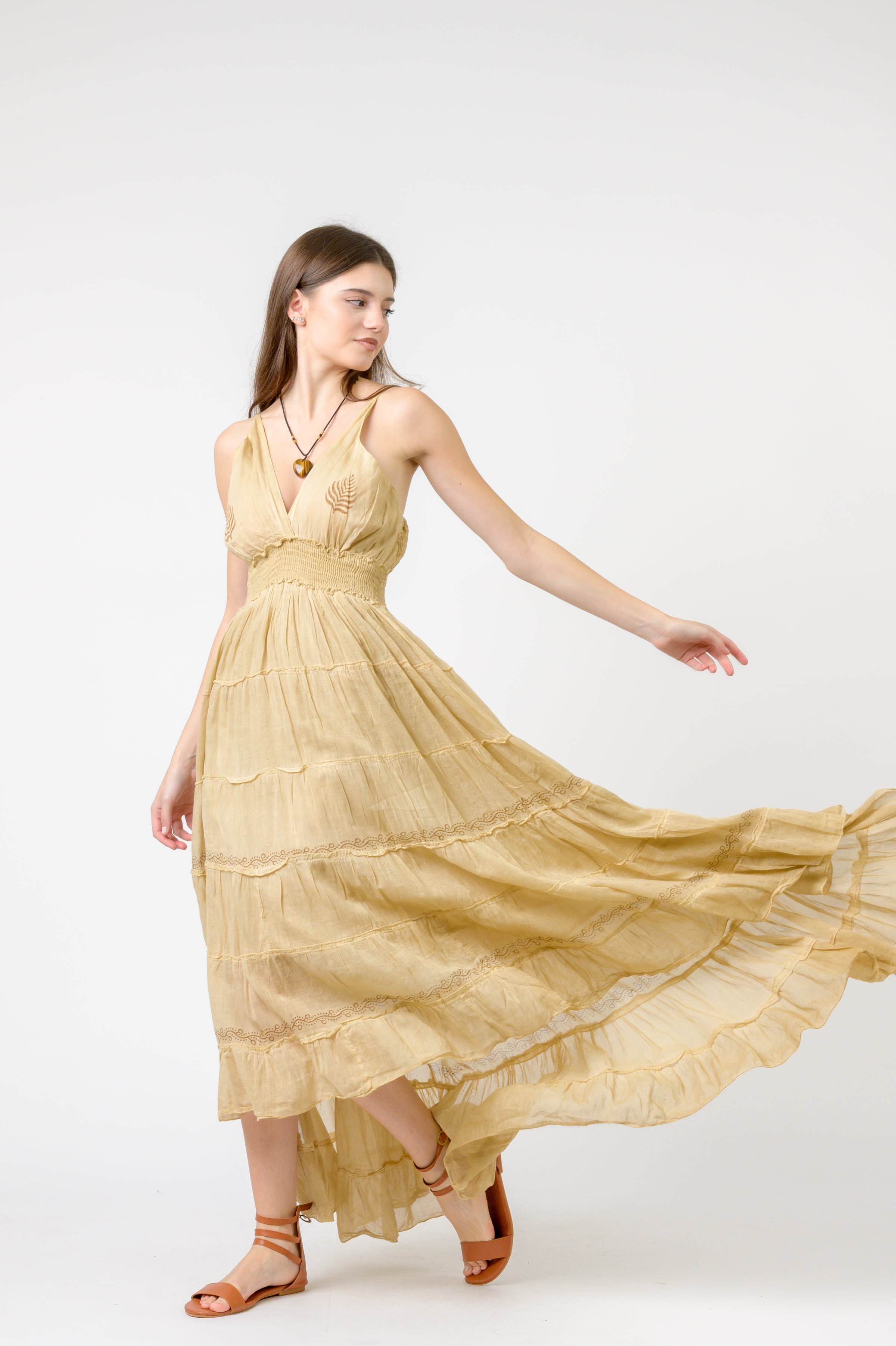 Rhea Long String Dress