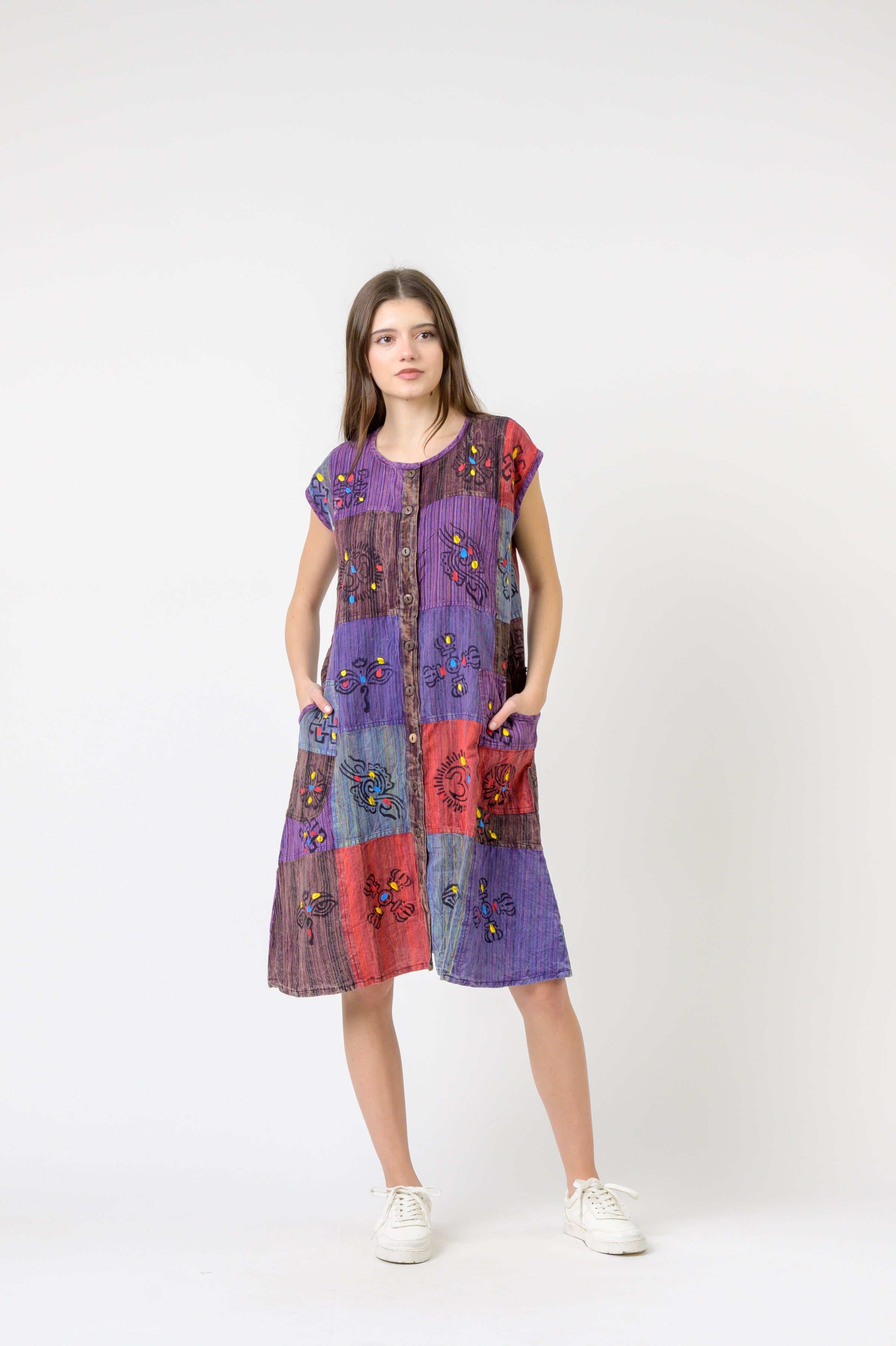 Rhea Button-Down Midi Dress