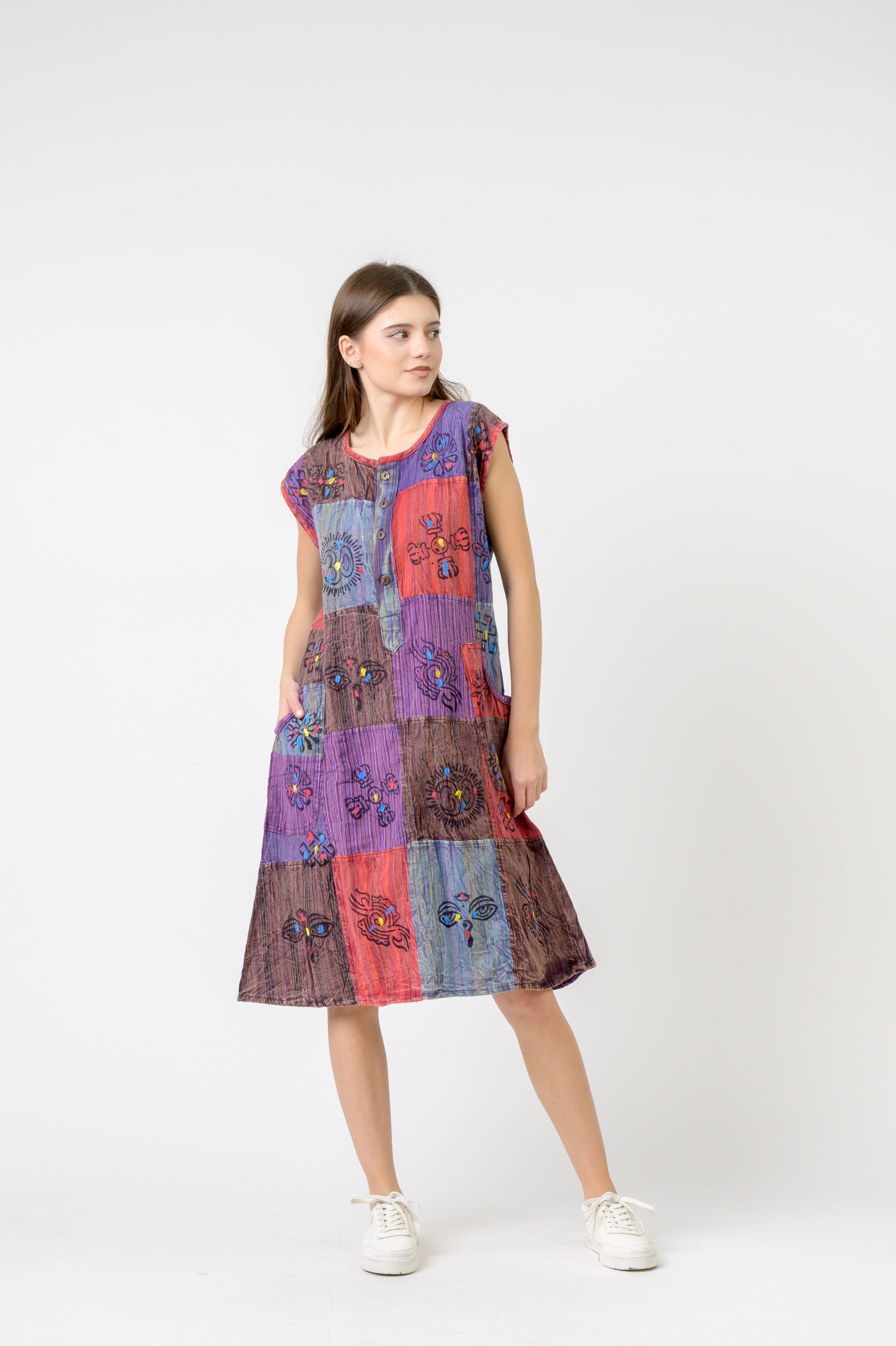 Rhea Button-Down Midi Dress