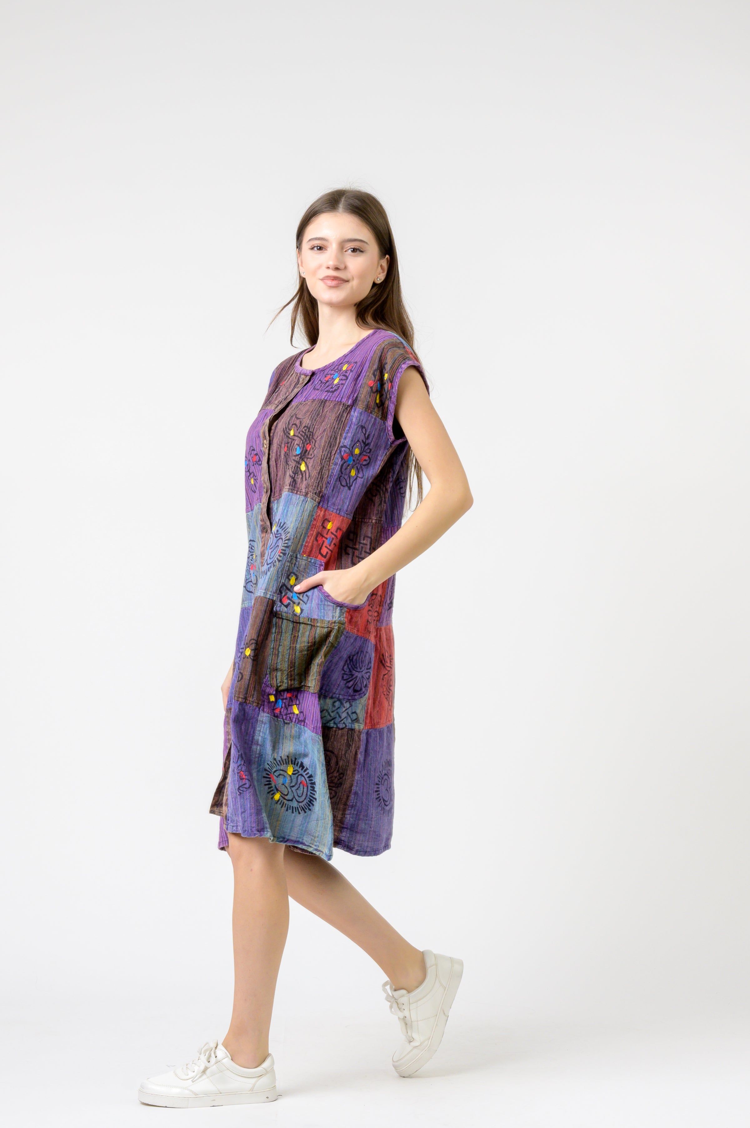 Rhea Button-Down Midi Dress (Assorted)