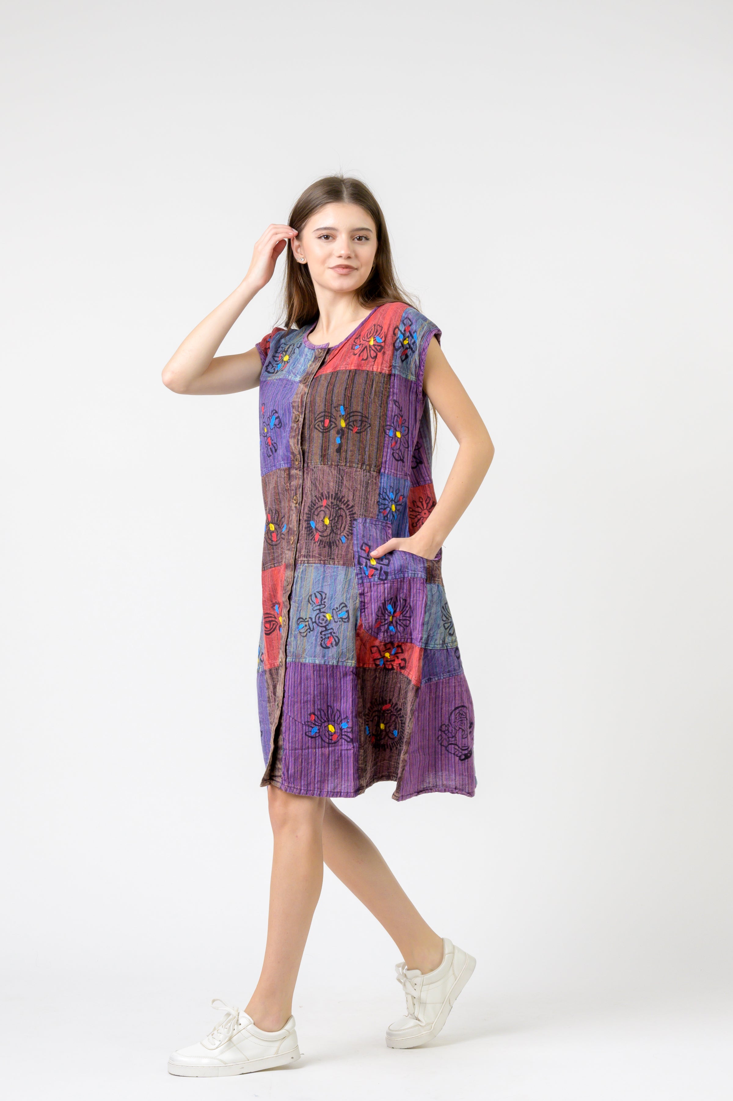 Rhea Button-Down Midi Dress