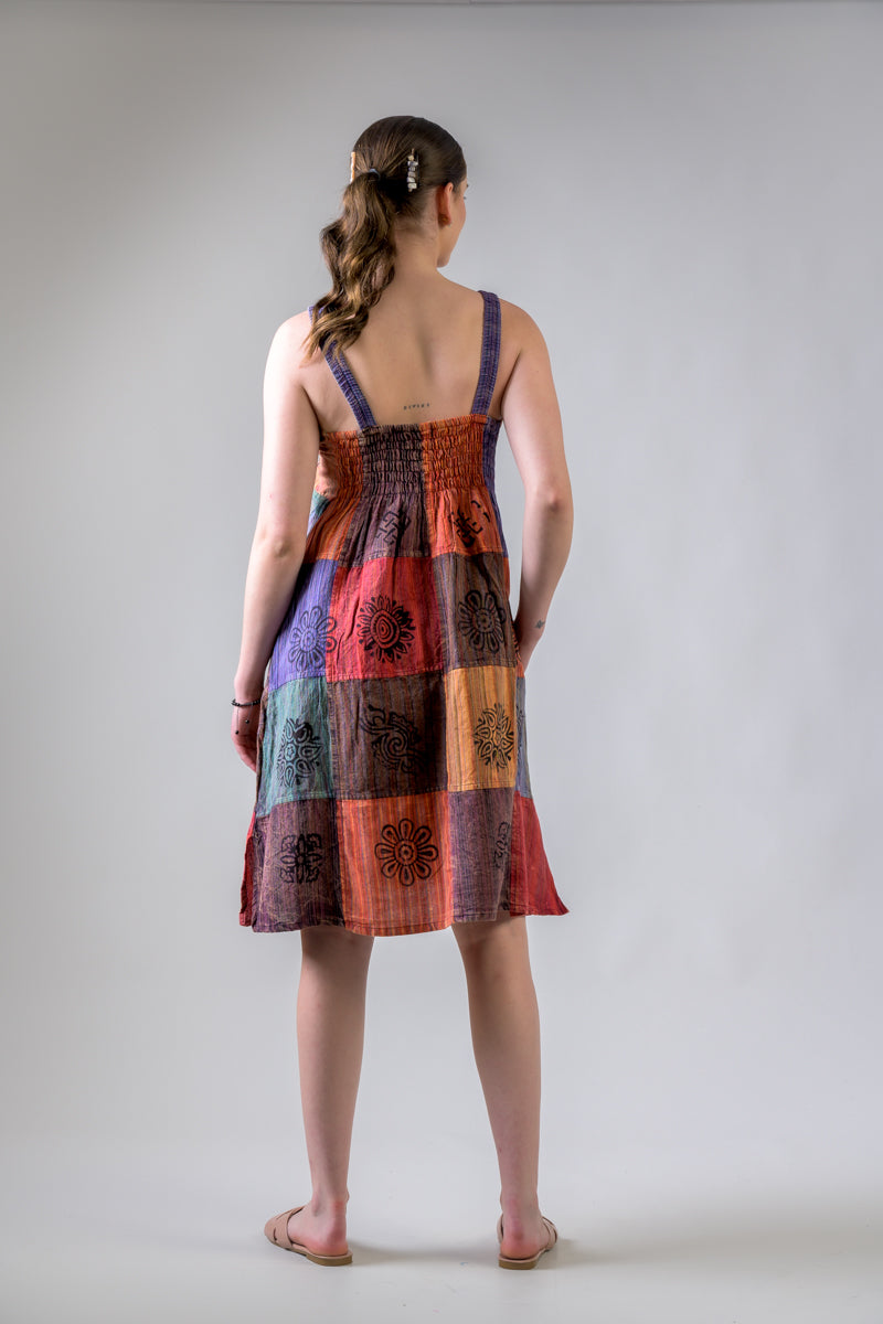 Rhea Cotton Patch Summer Dress (Assorted)
