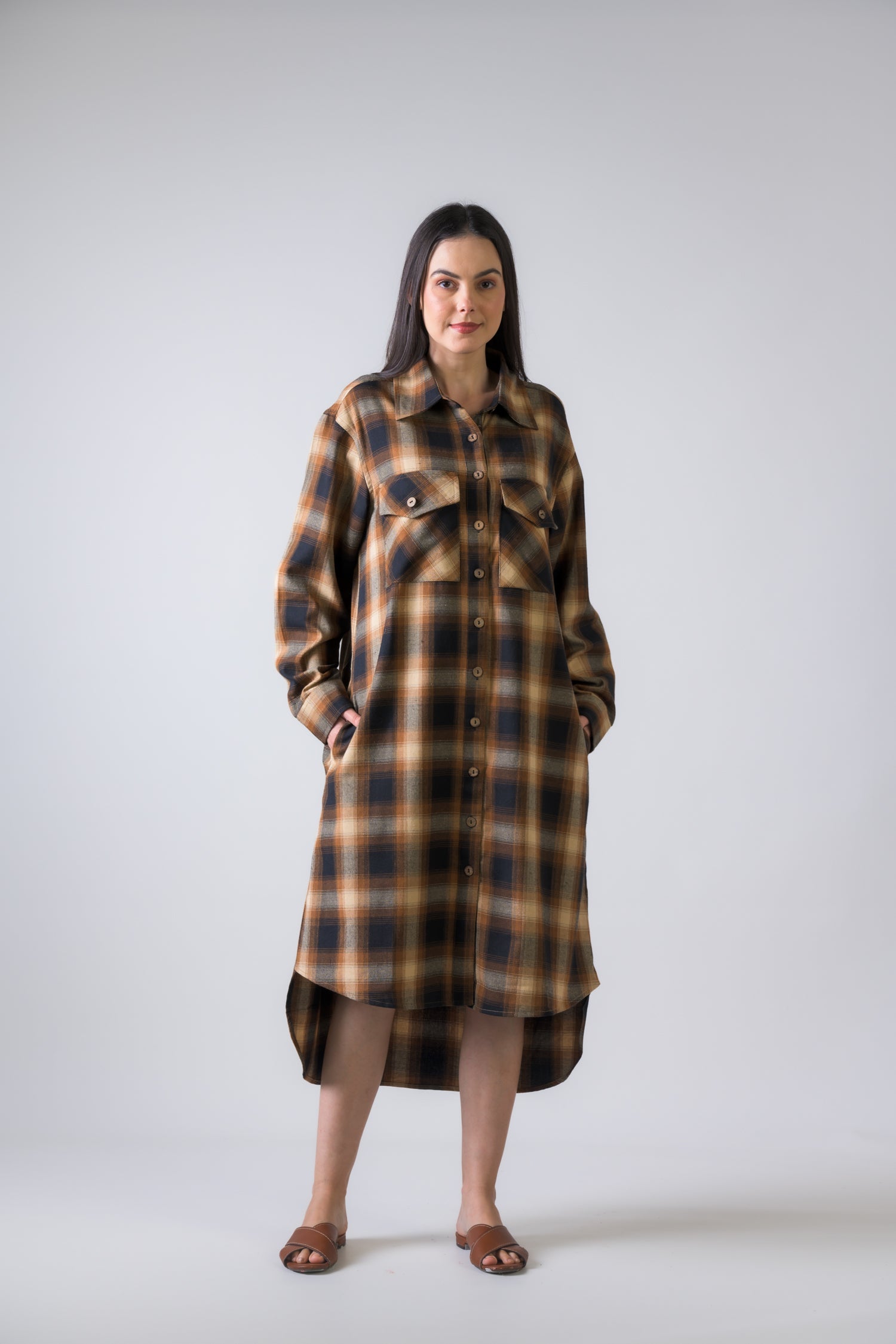 Rhea Hazel Long Dress Blue / Small/Medium