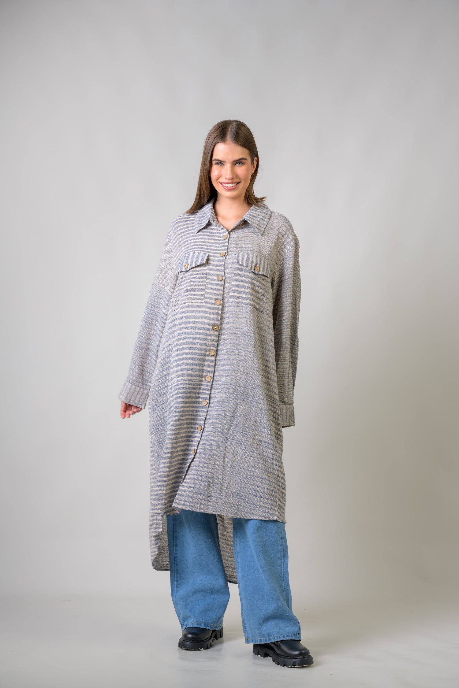 Rhea Hazel Long Dress Blue / Small/Medium