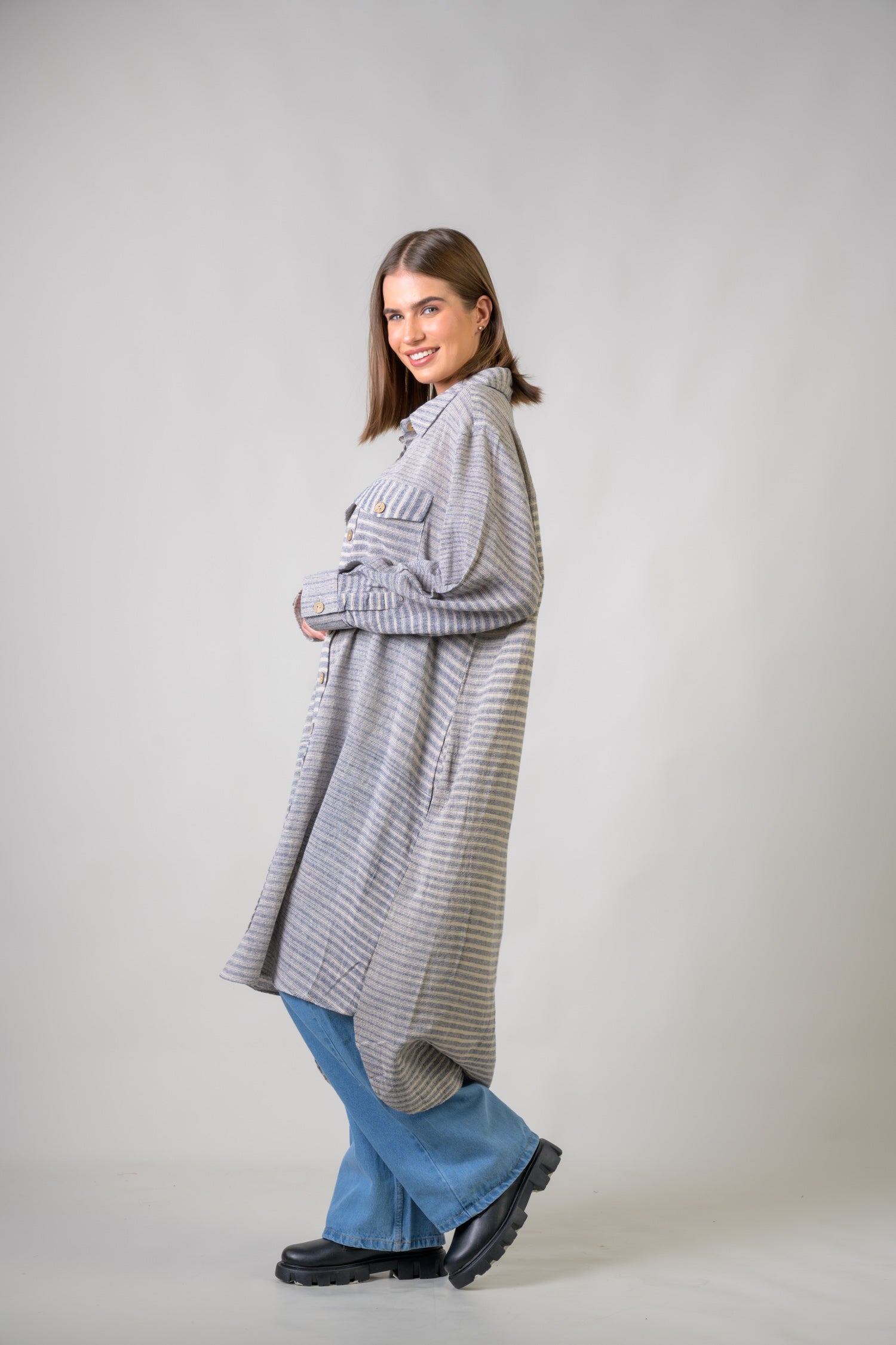 Rhea Hazel Long Dress Blue / Small/Medium