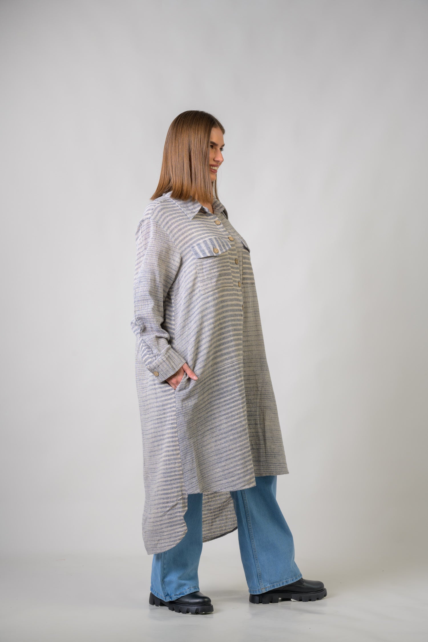 Rhea Hazel Long Dress Blue / Large/Xlarge