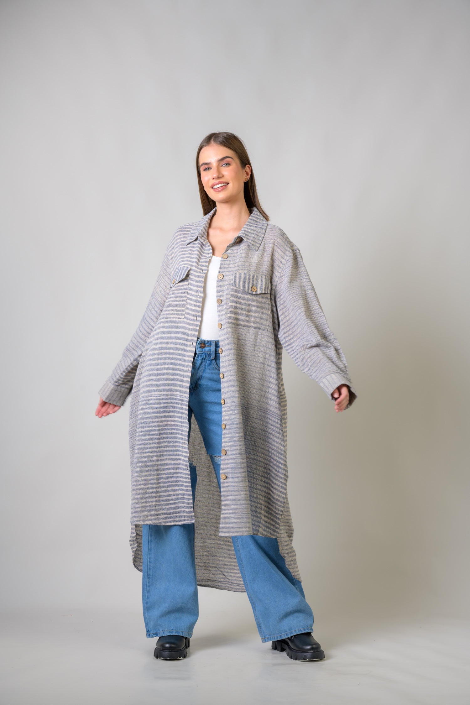 Rhea Hazel Long Dress Blue / Large/Xlarge