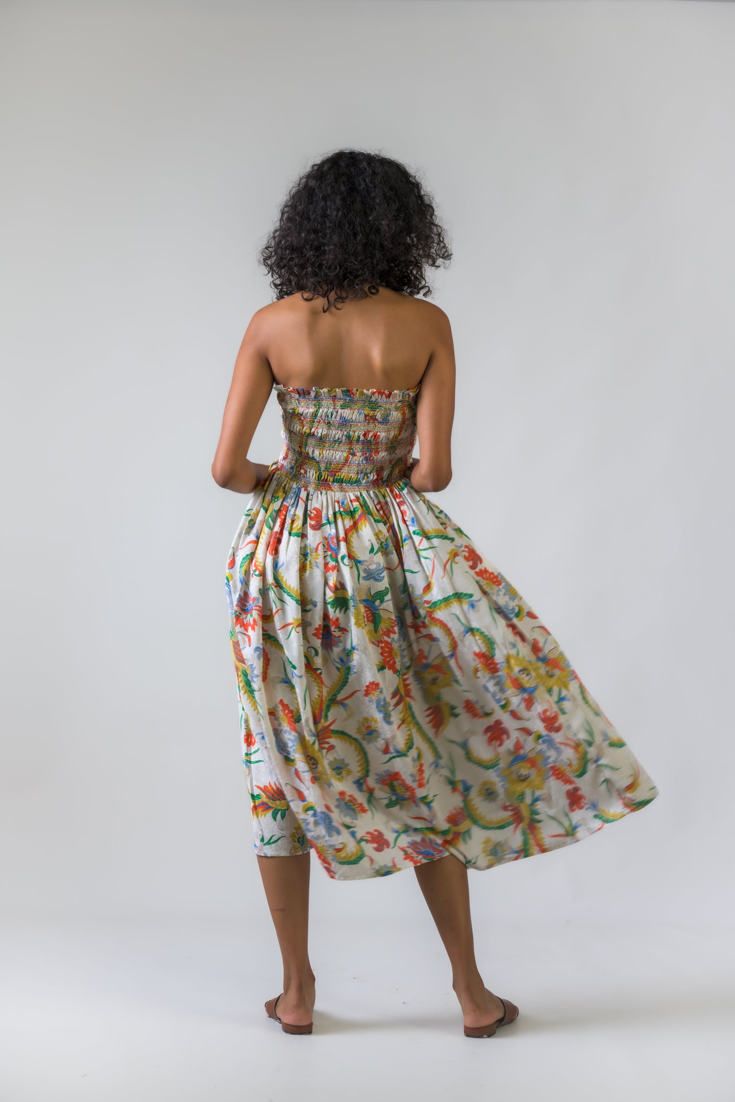 Rhea Raveena Smoked Dress Multicolor / L/X