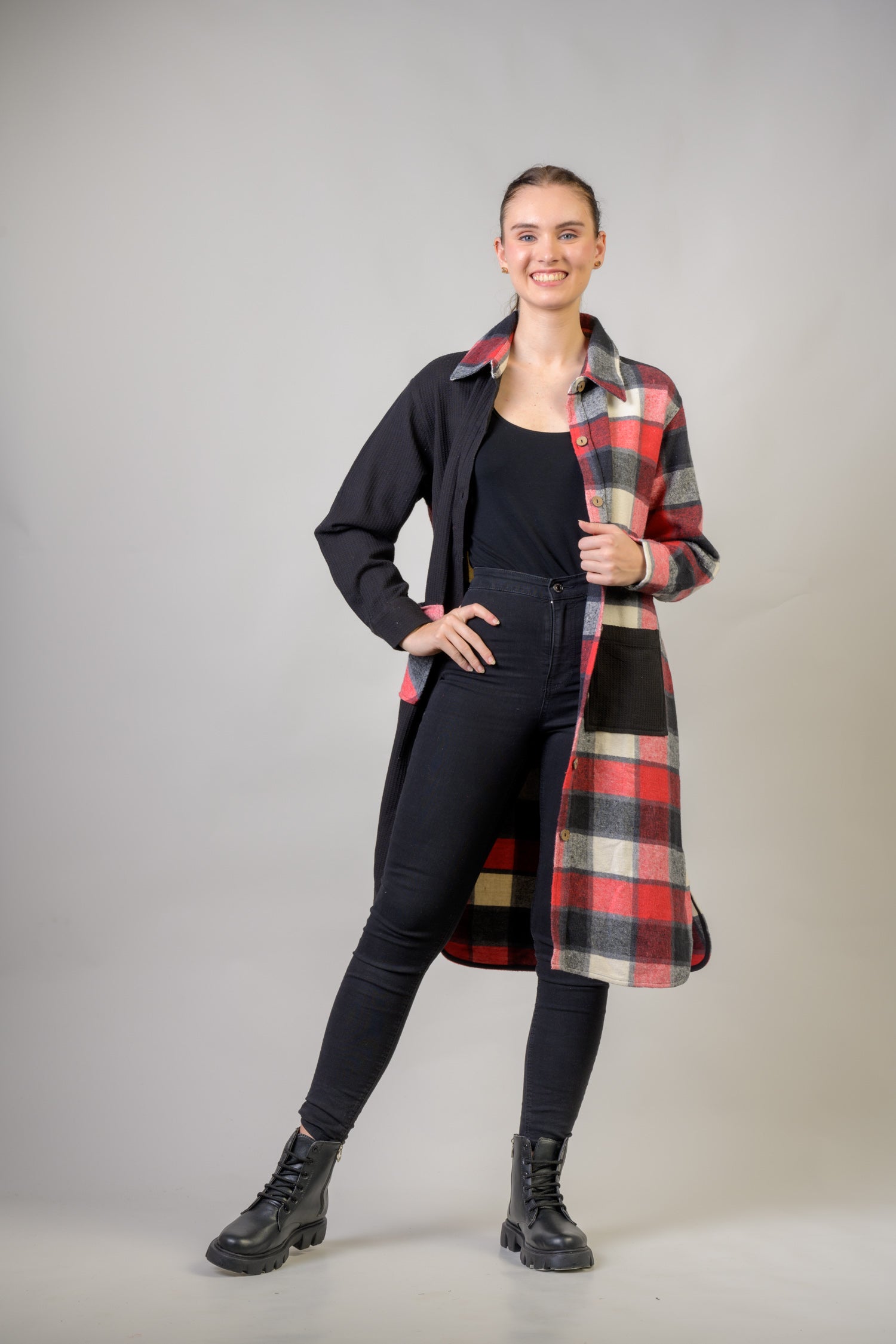 Rhea Mimosa Shirt Dress Grey / Small/Medium