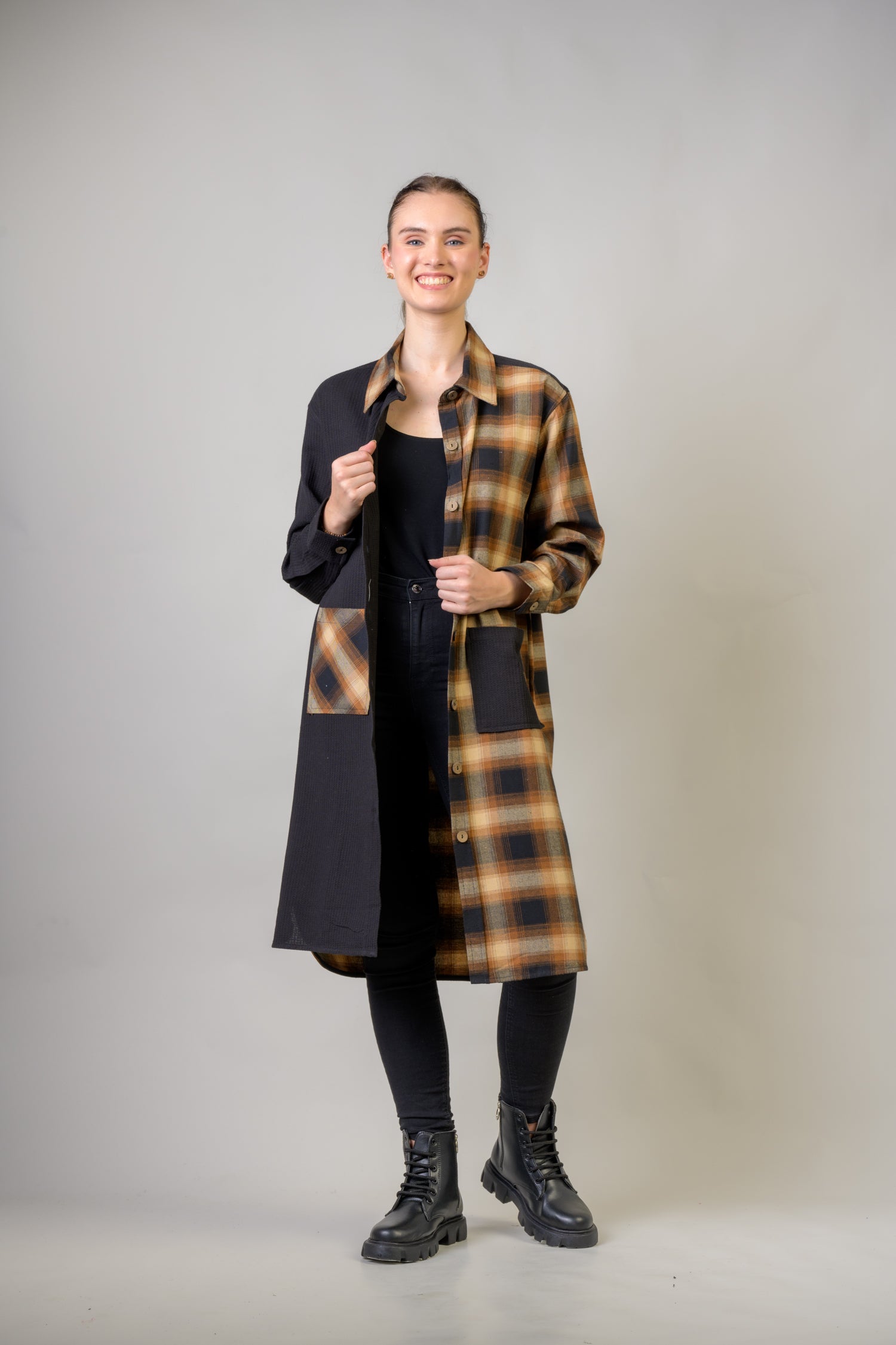 Rhea Mimosa Shirt Dress Brown / Small/Medium