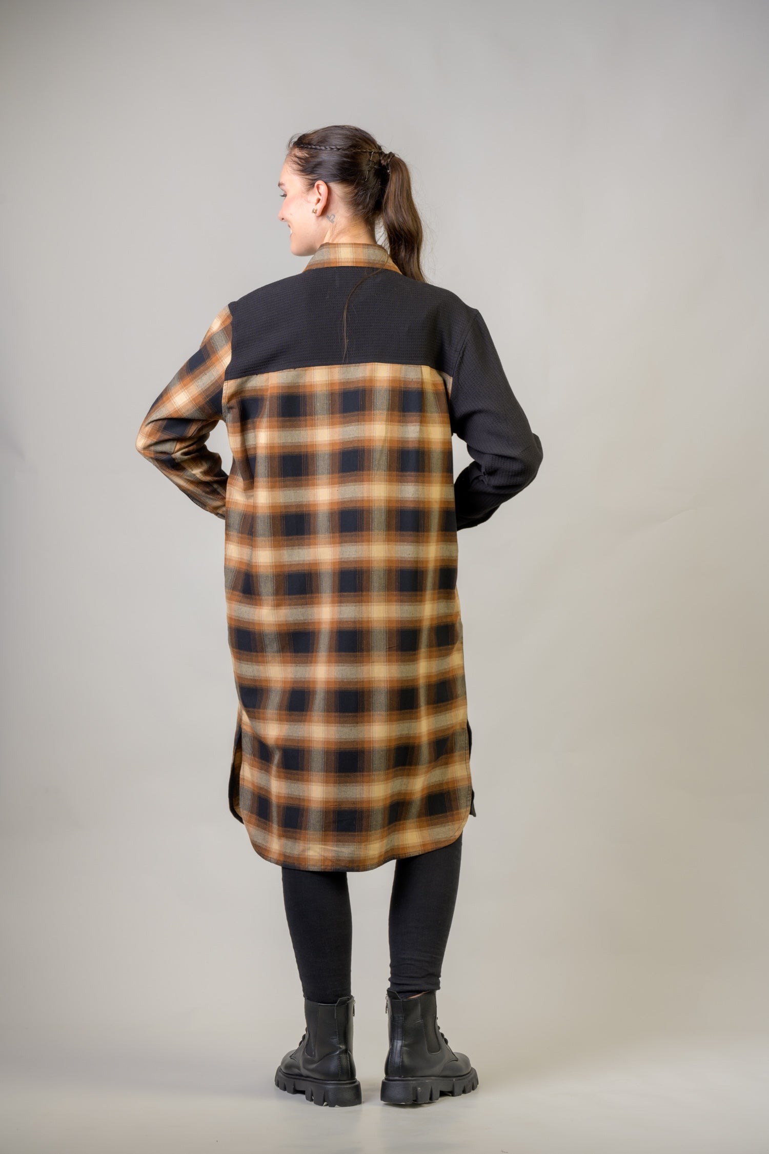 Rhea Mimosa Shirt Dress Brown / Large/XLarge