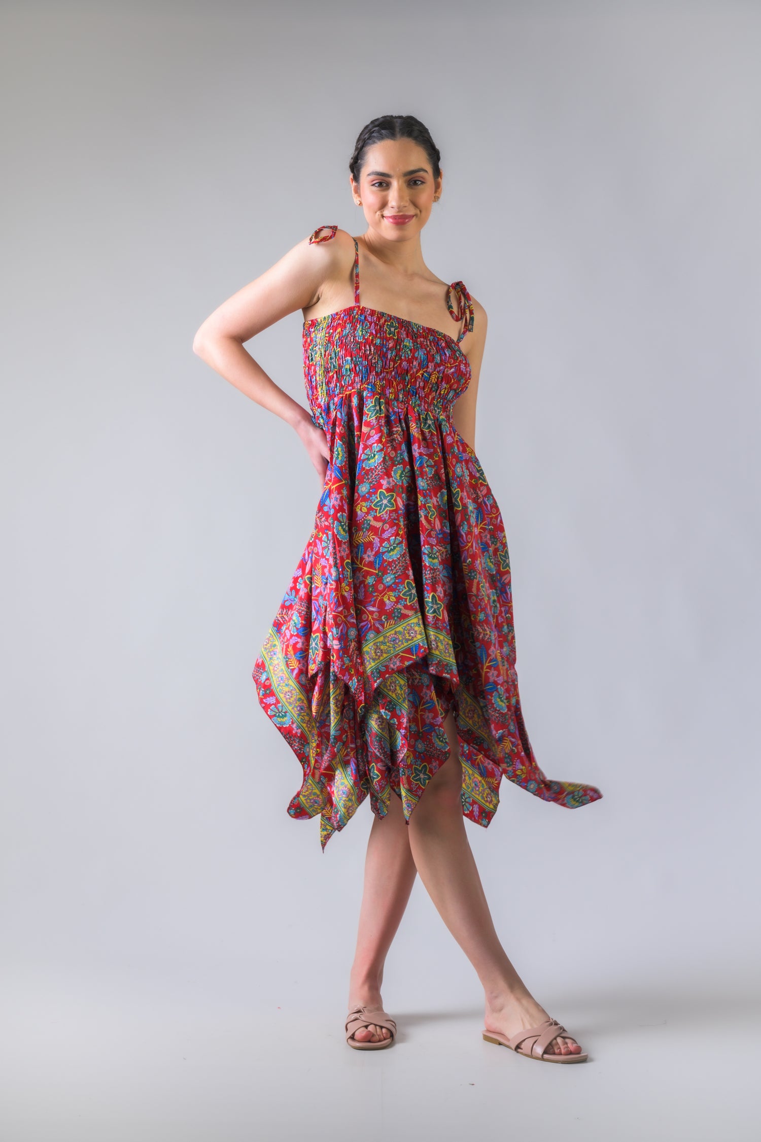 Rhea Scarf Double Layer Dress Assorted / One Size