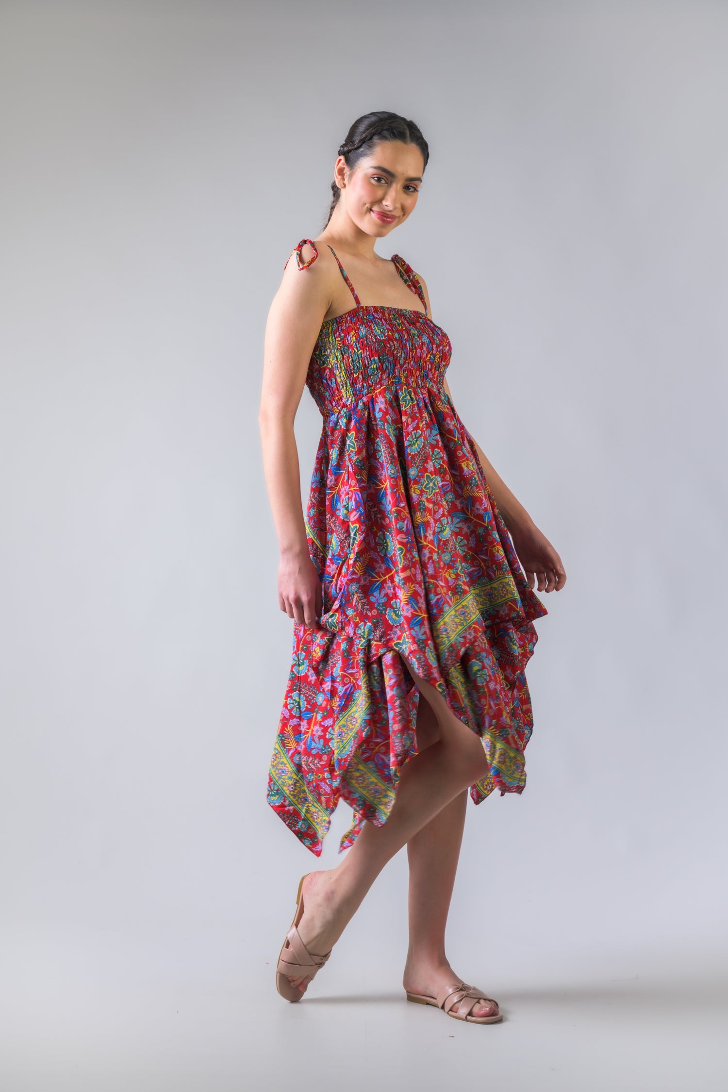 Rhea Scarf Double Layer Dress Assorted / One Size