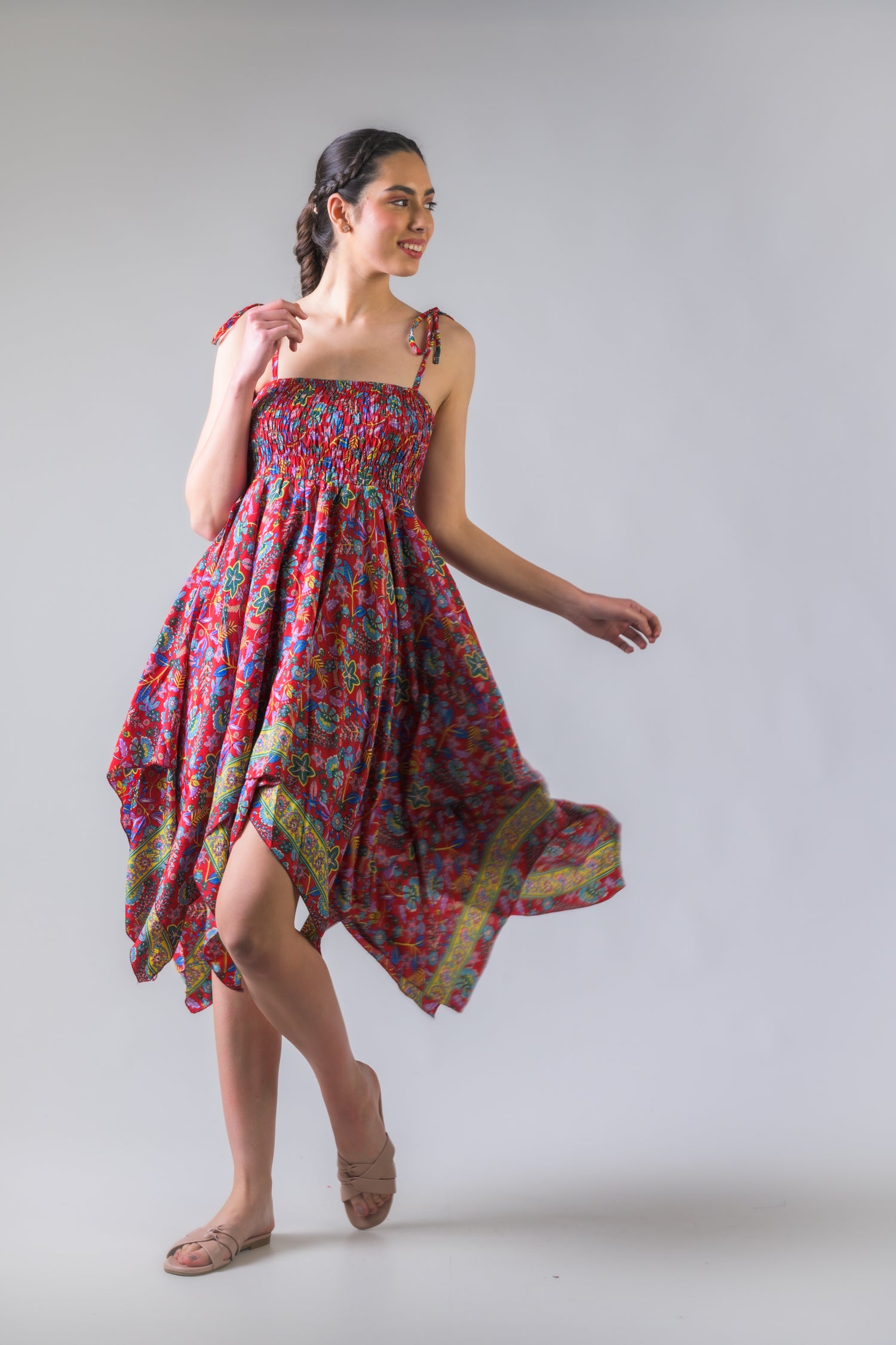 Rhea Scarf Double Layer Dress Assorted / One Size