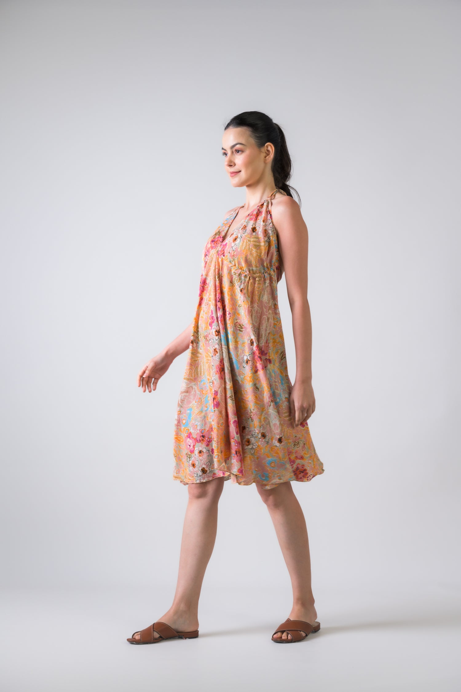 Rhea Fine Print Short Dress Assorted / One Size