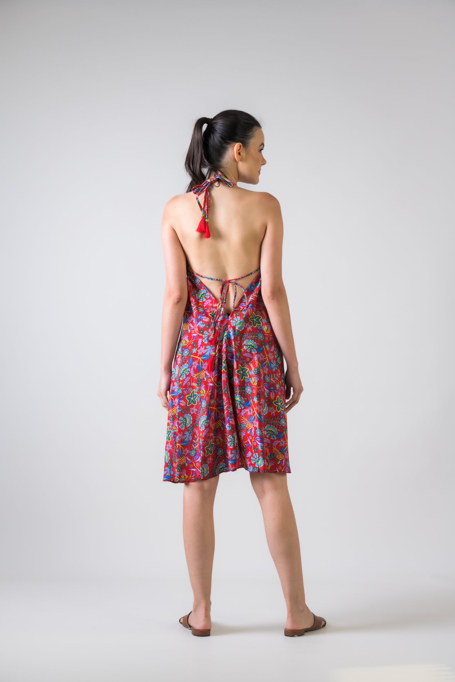 Rhea Fine Print Short Dress Assorted / One Size