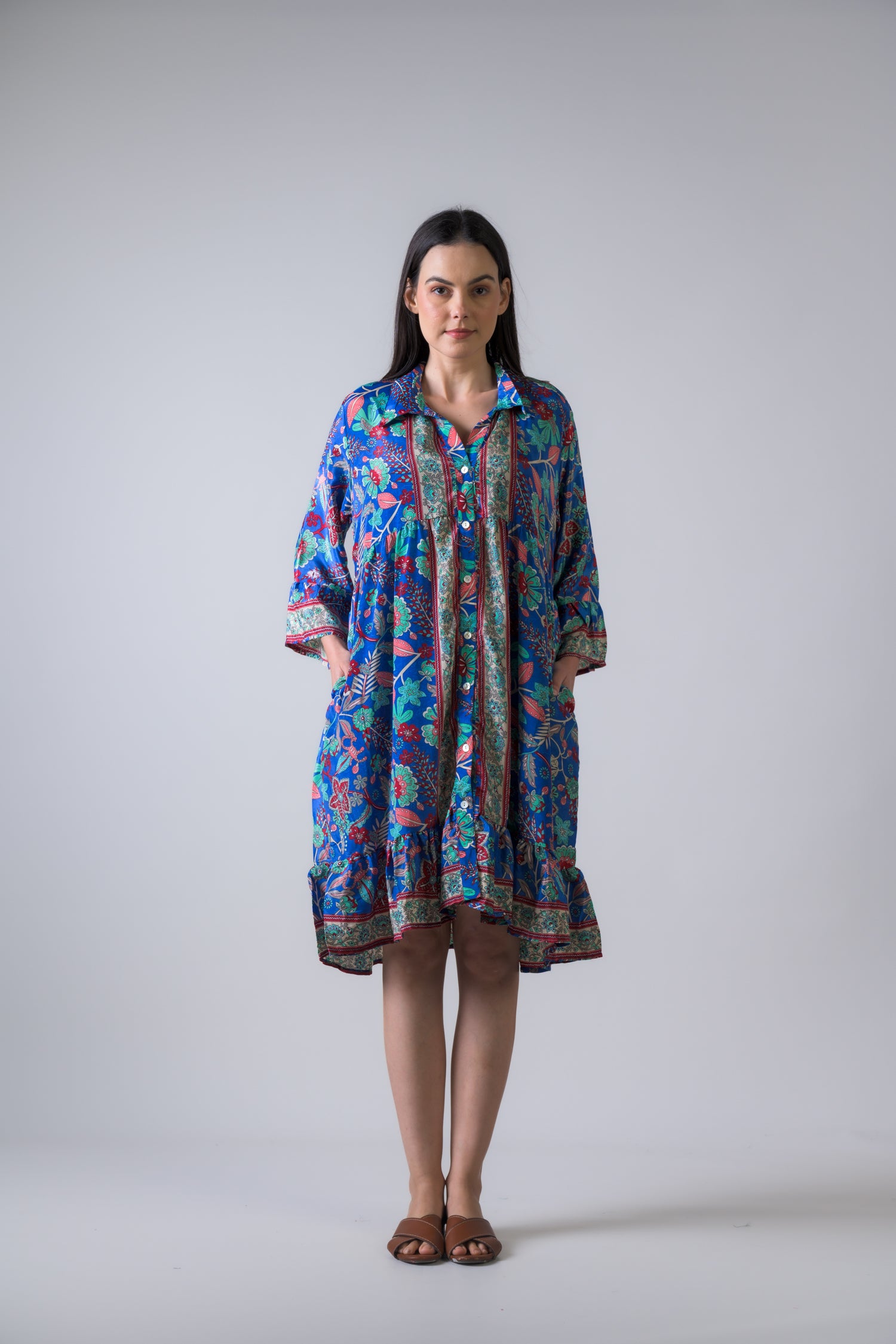 Rhea Gentle Greens Short Dress Assorted / One Size