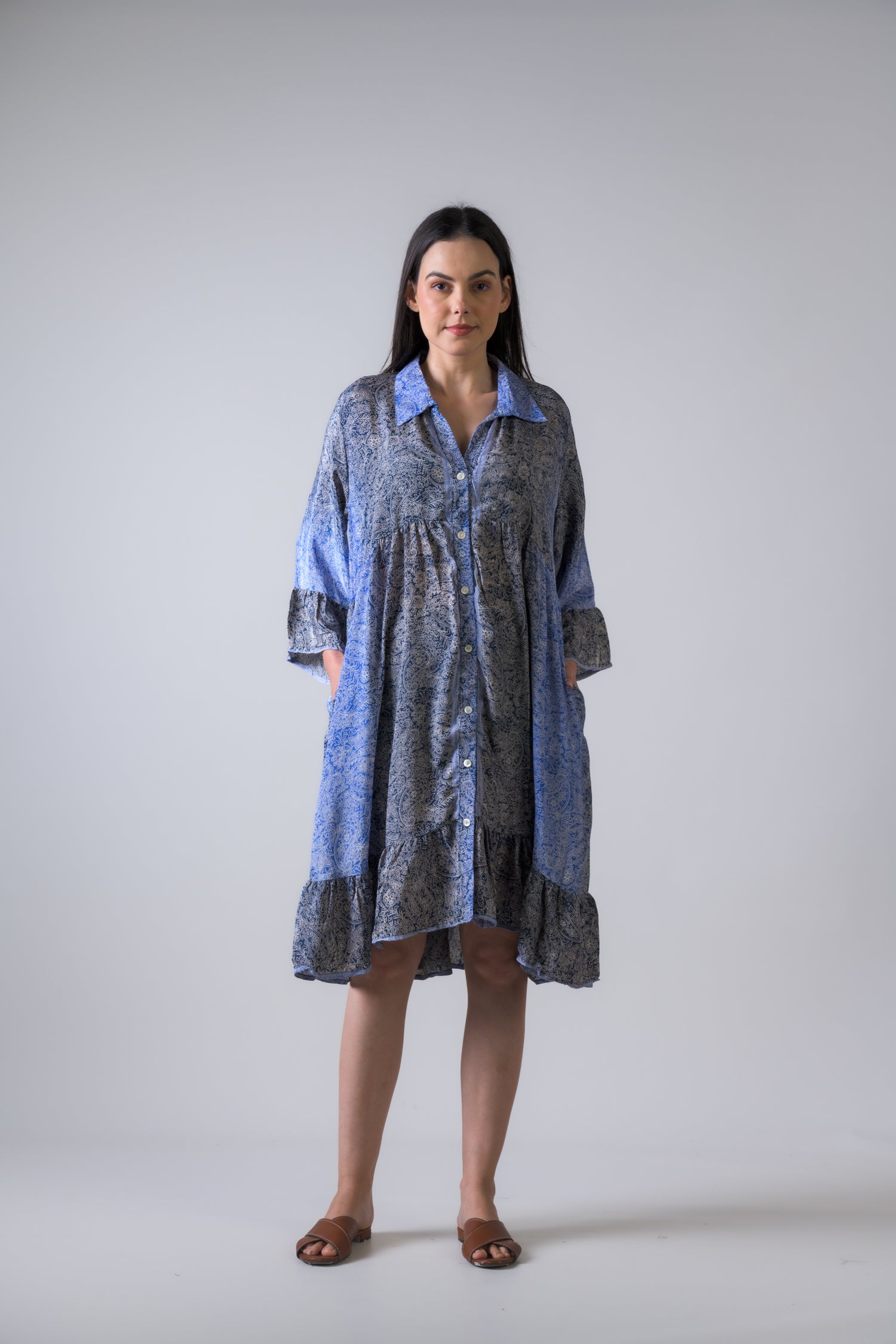 Rhea Gentle Greens Short Dress Assorted / One Size