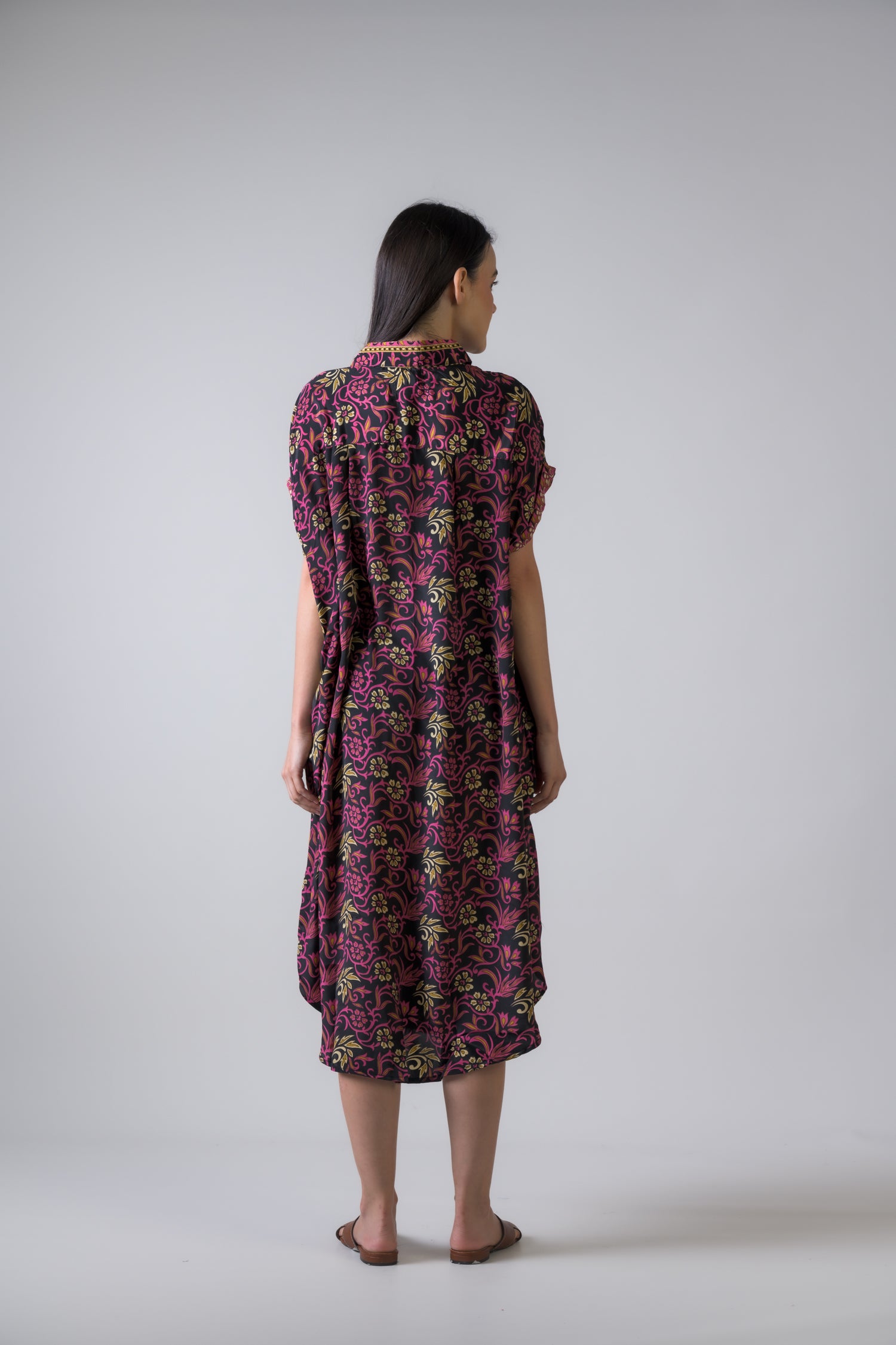 Rhea Print Short Dress Pink / One Size