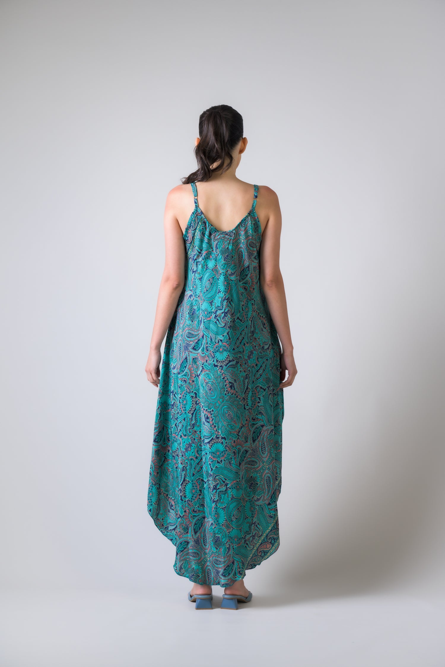 Rhea Ramania Long Dress Seagreen / One Size