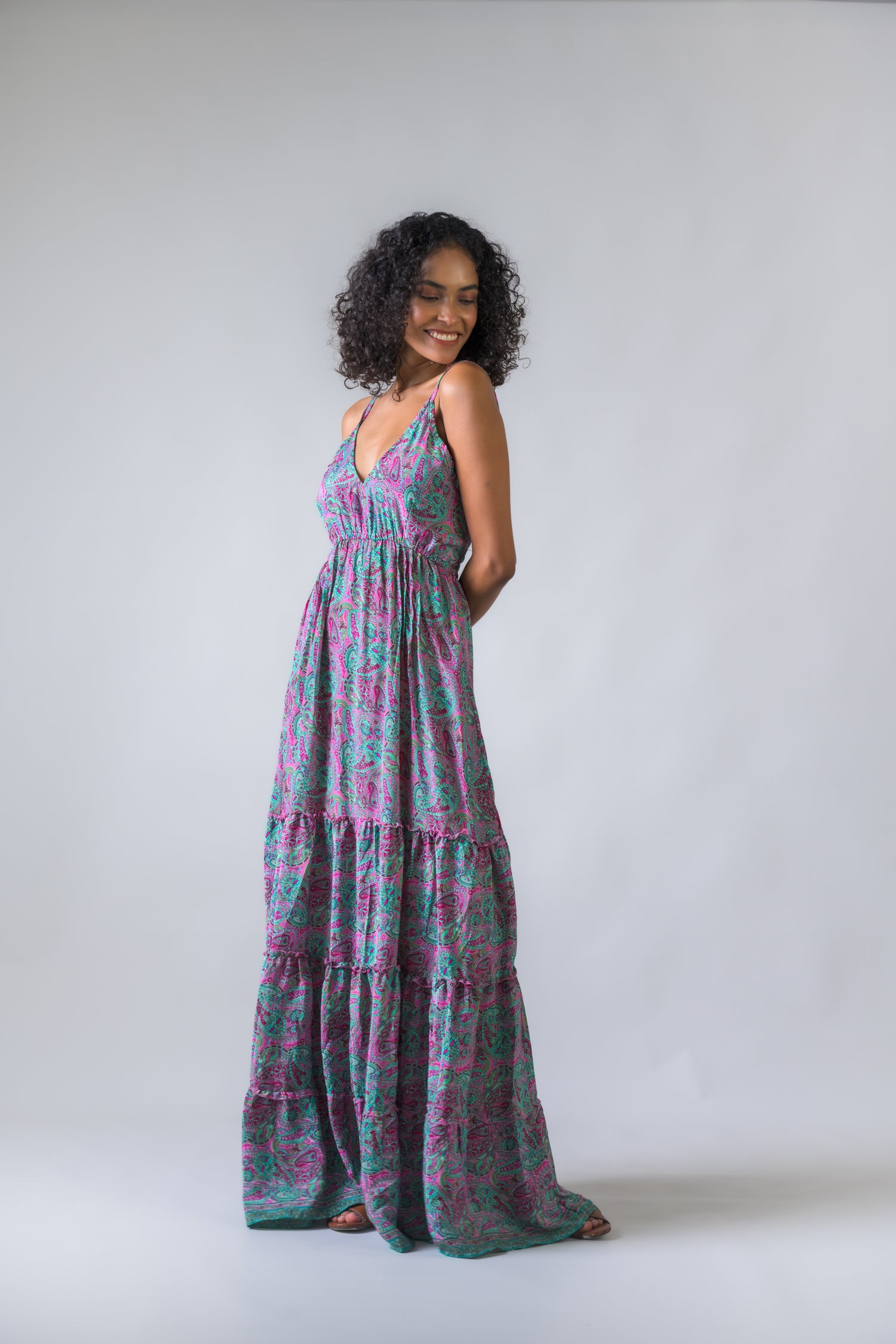 Rhea Style Print Dress Blue / One Size