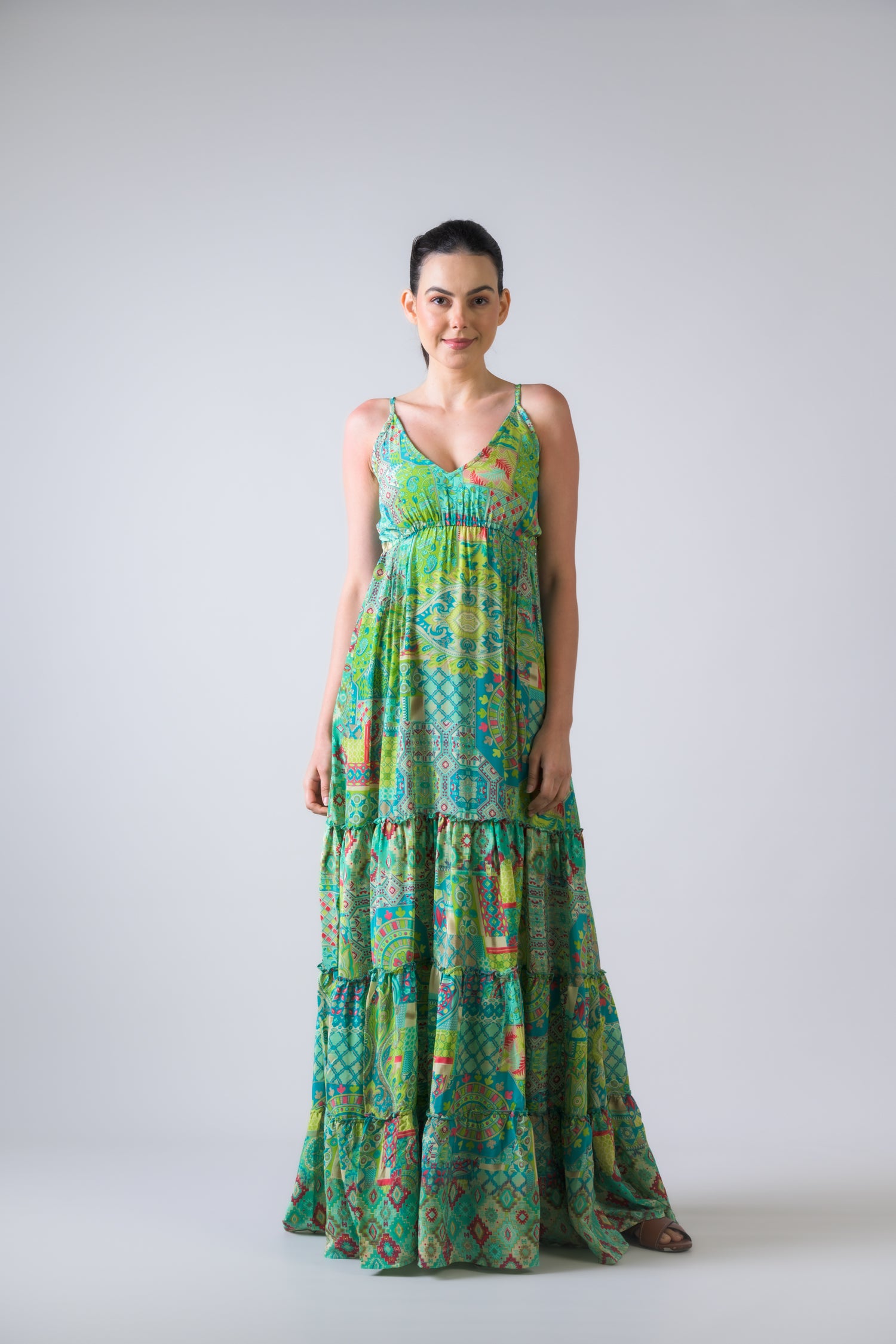 Rhea Style Print Dress Blue / One Size