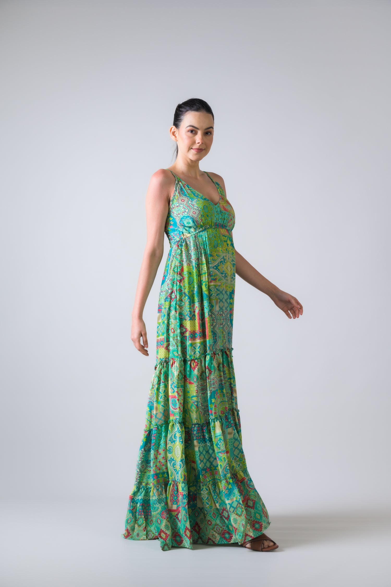 Rhea Style Print Dress Blue / One Size