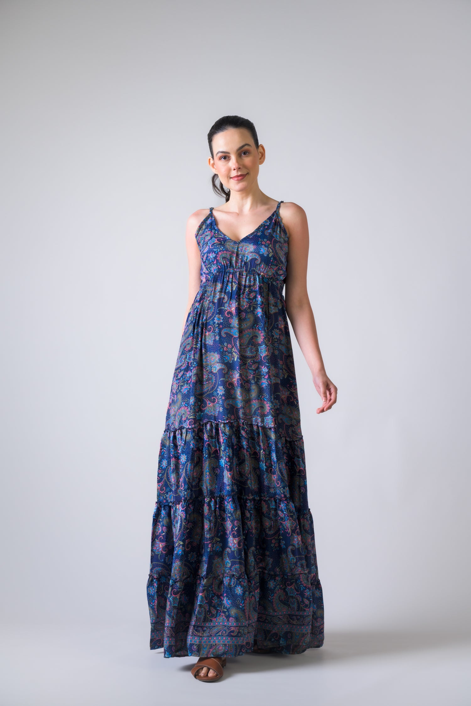 Rhea Style Print Dress Blue / One Size