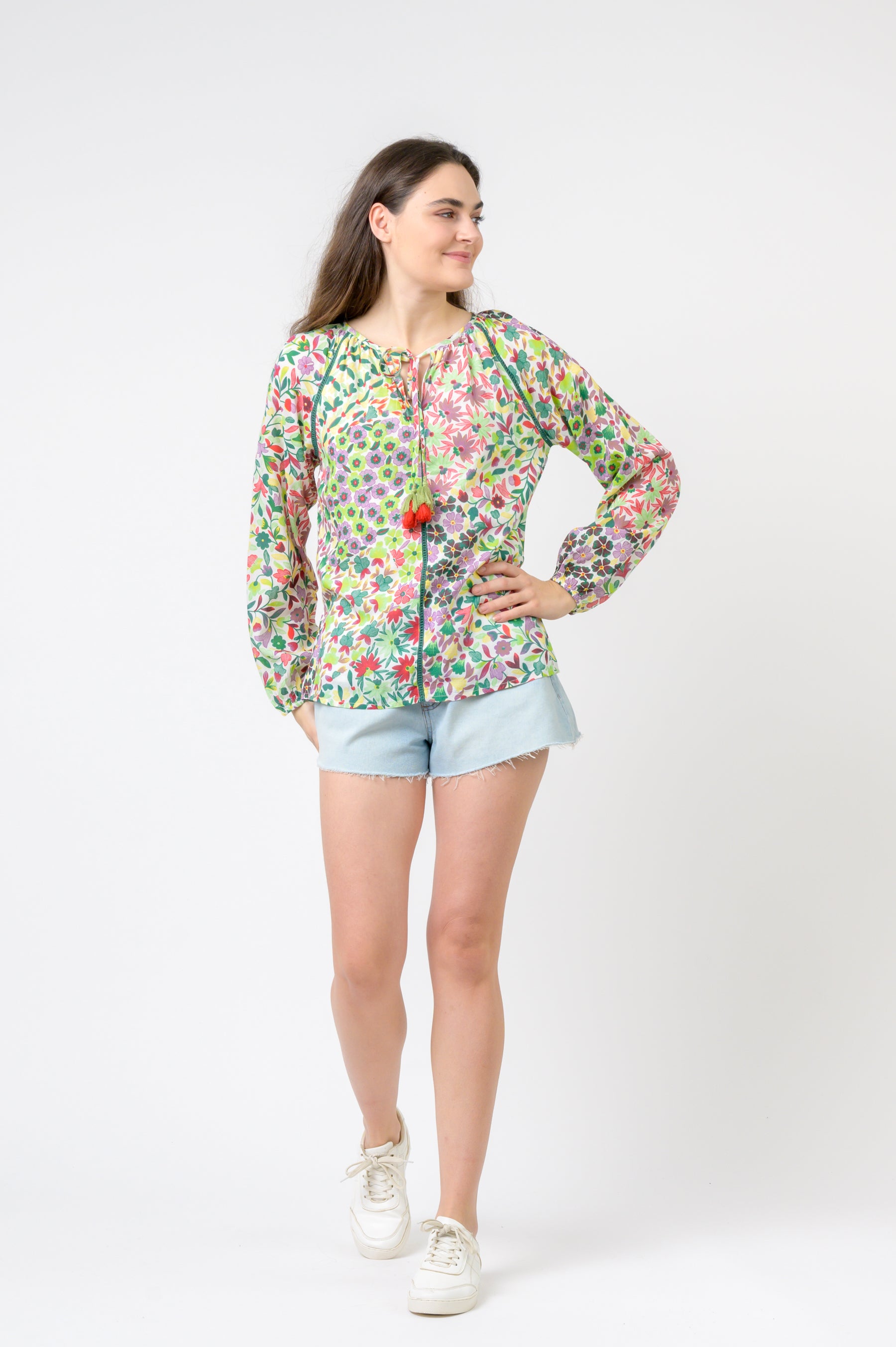 Rhea Garden Spots Long Sleeve Top