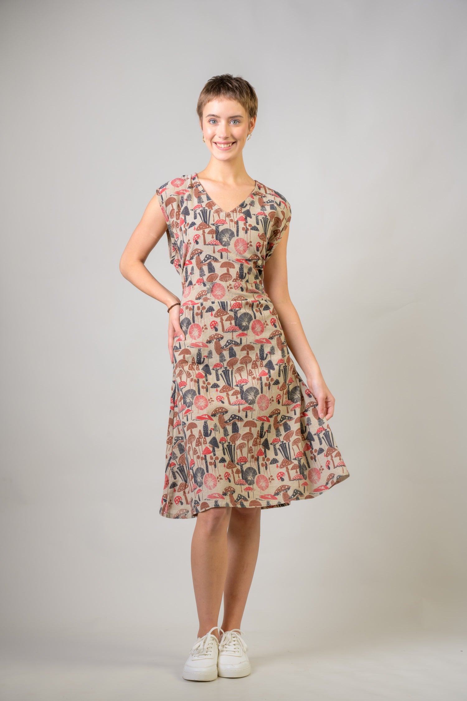 Rhea Mushroom Spots Dress Black / Small