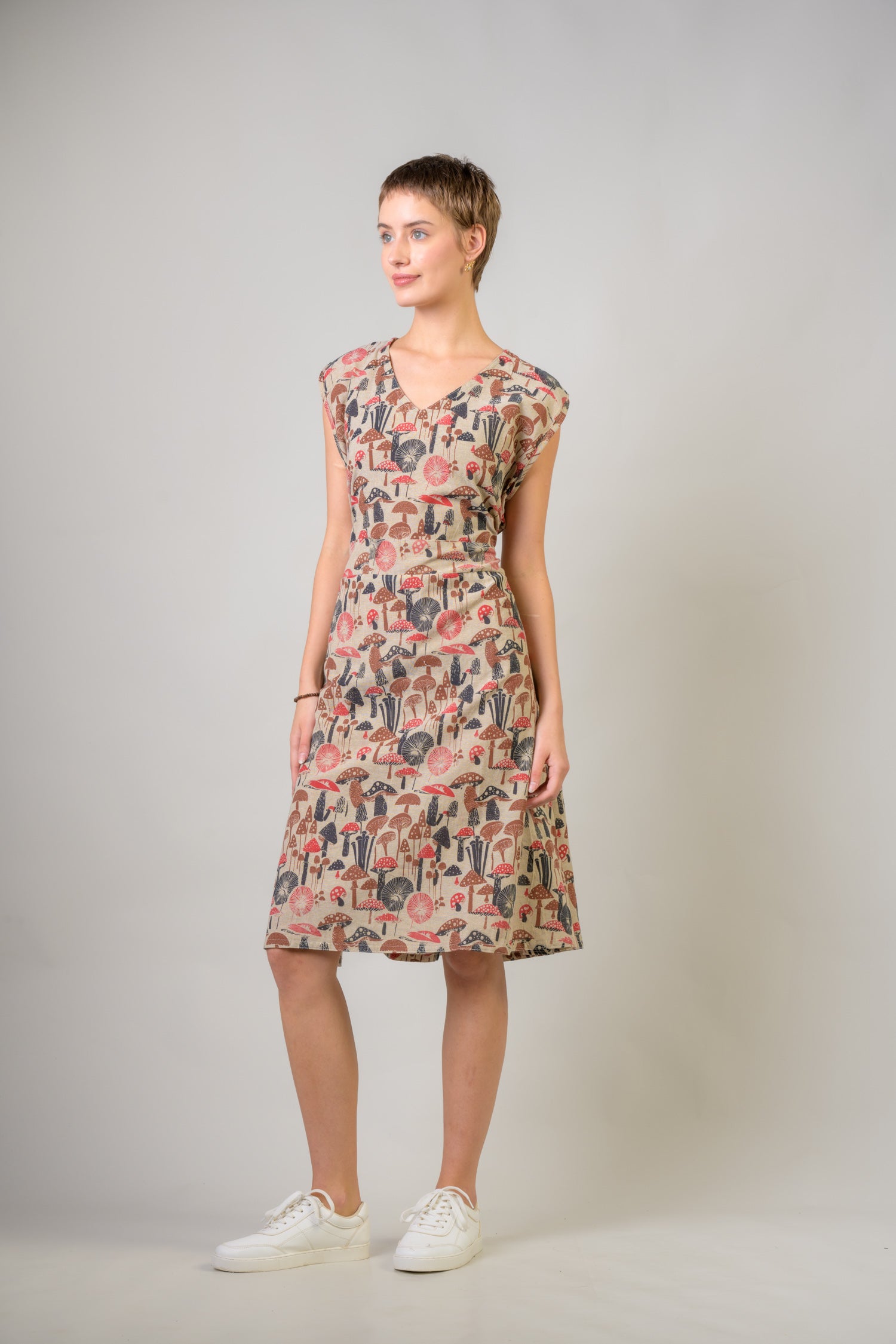 Rhea Mushroom Spots Dress Black / Small