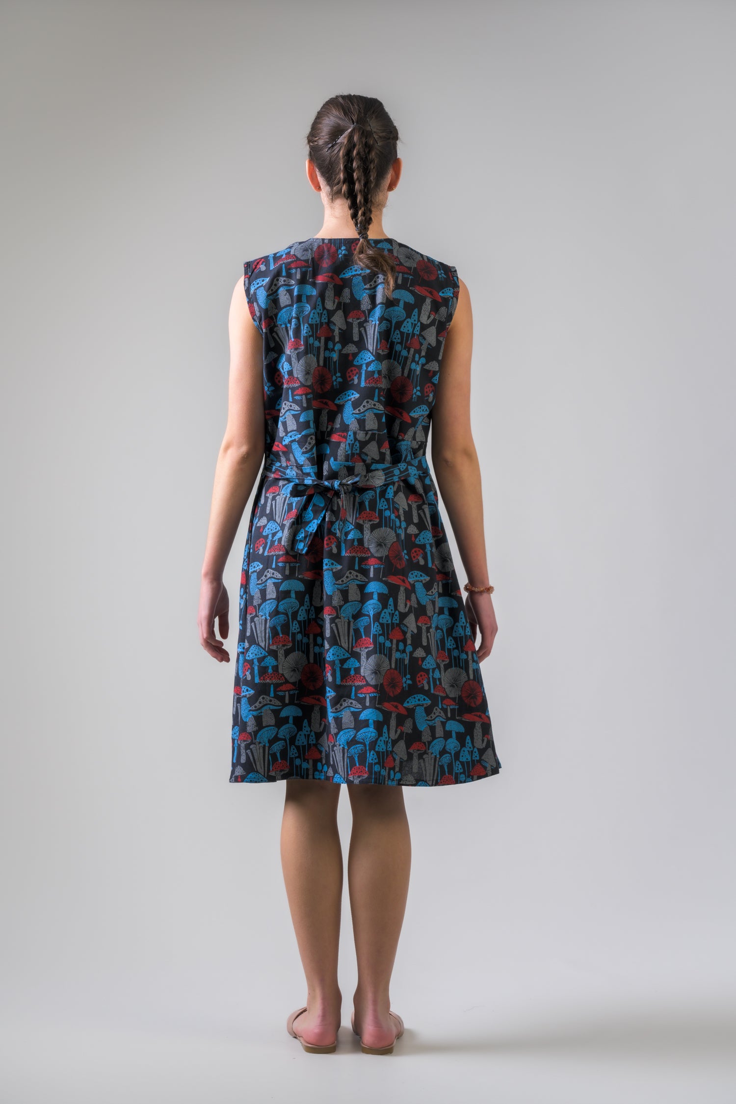 Rhea Mushroom Spots Dress Black / Large