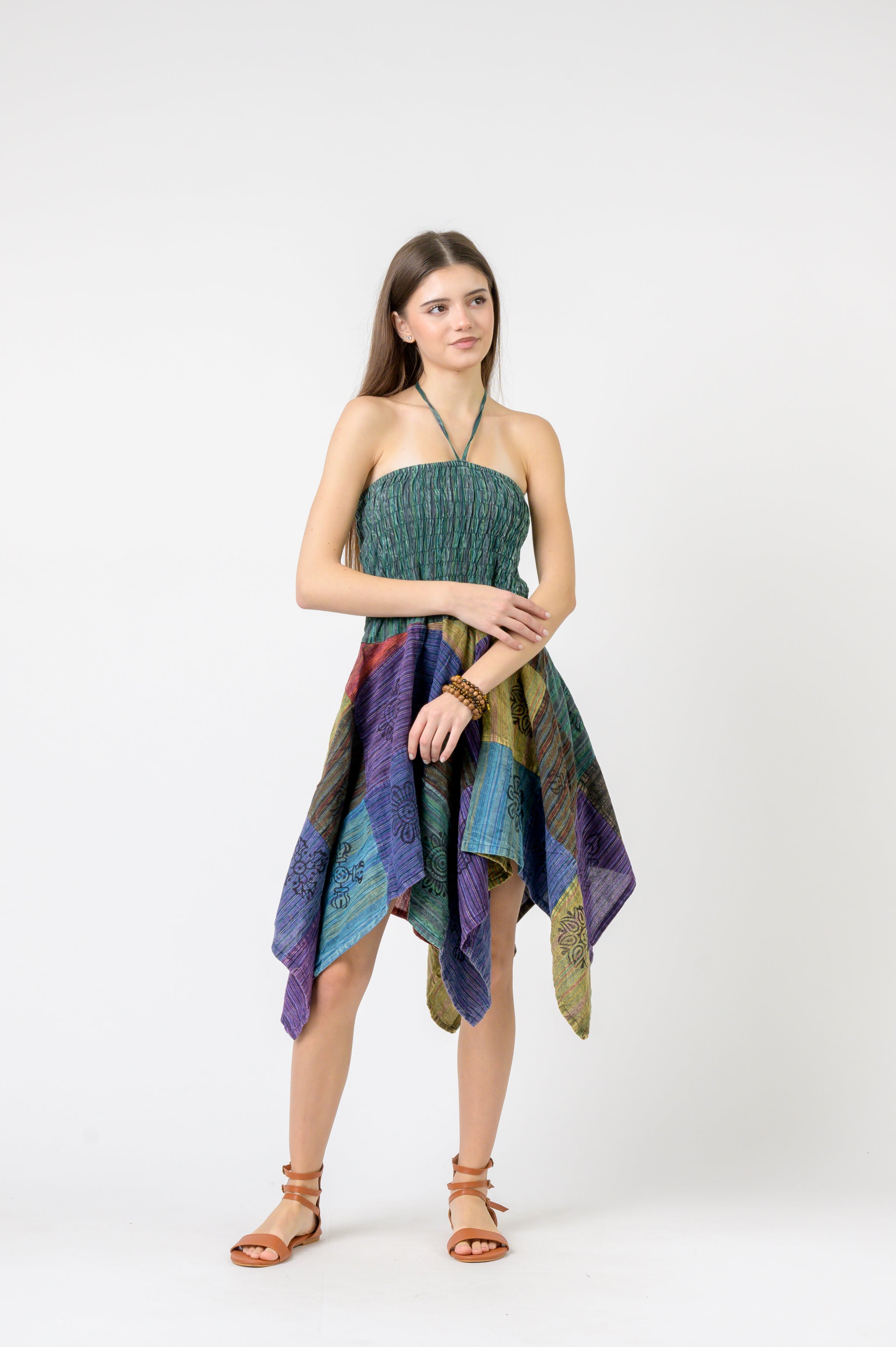 Rhea Pied Pattern Dress