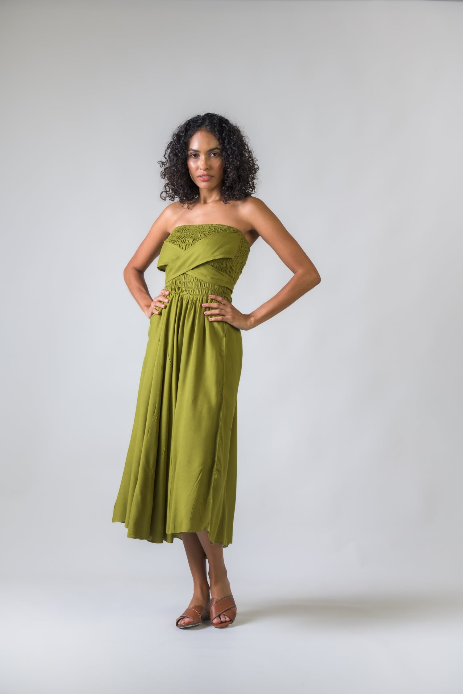 Rhea Bobbin Dress Black / One Size