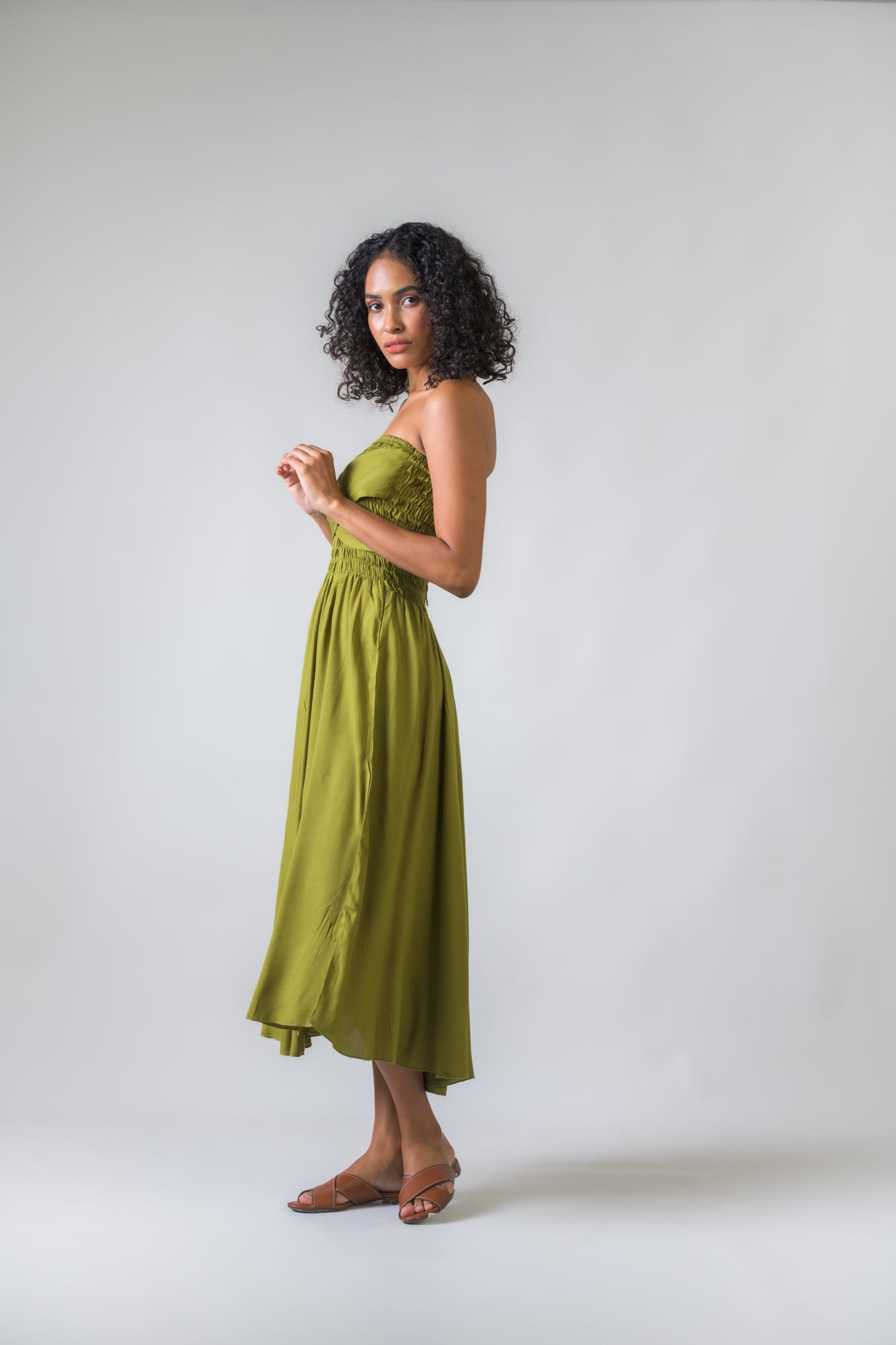 Rhea Bobbin Dress Black / One Size