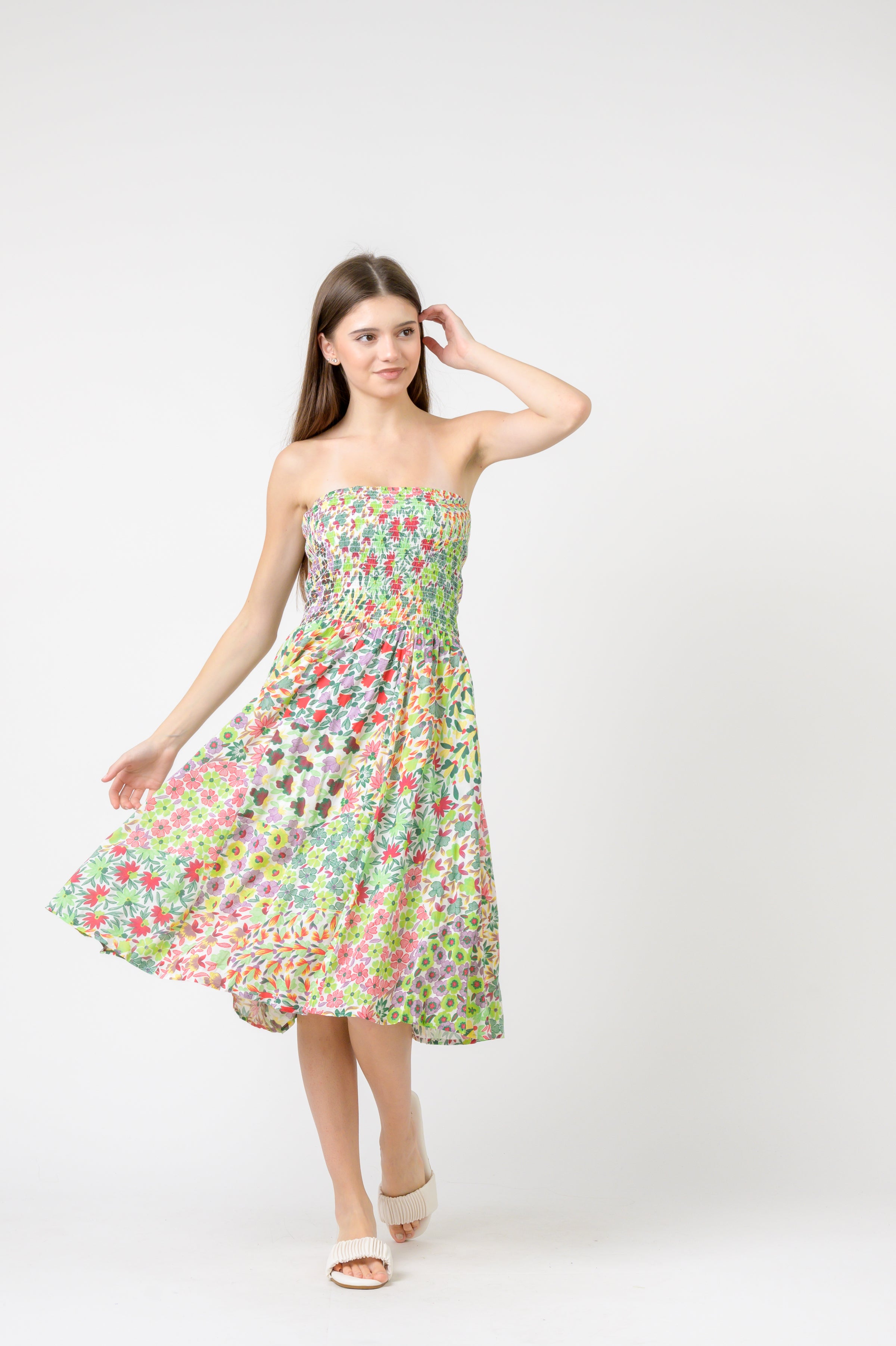 Rhea Flower Garden Short Dress