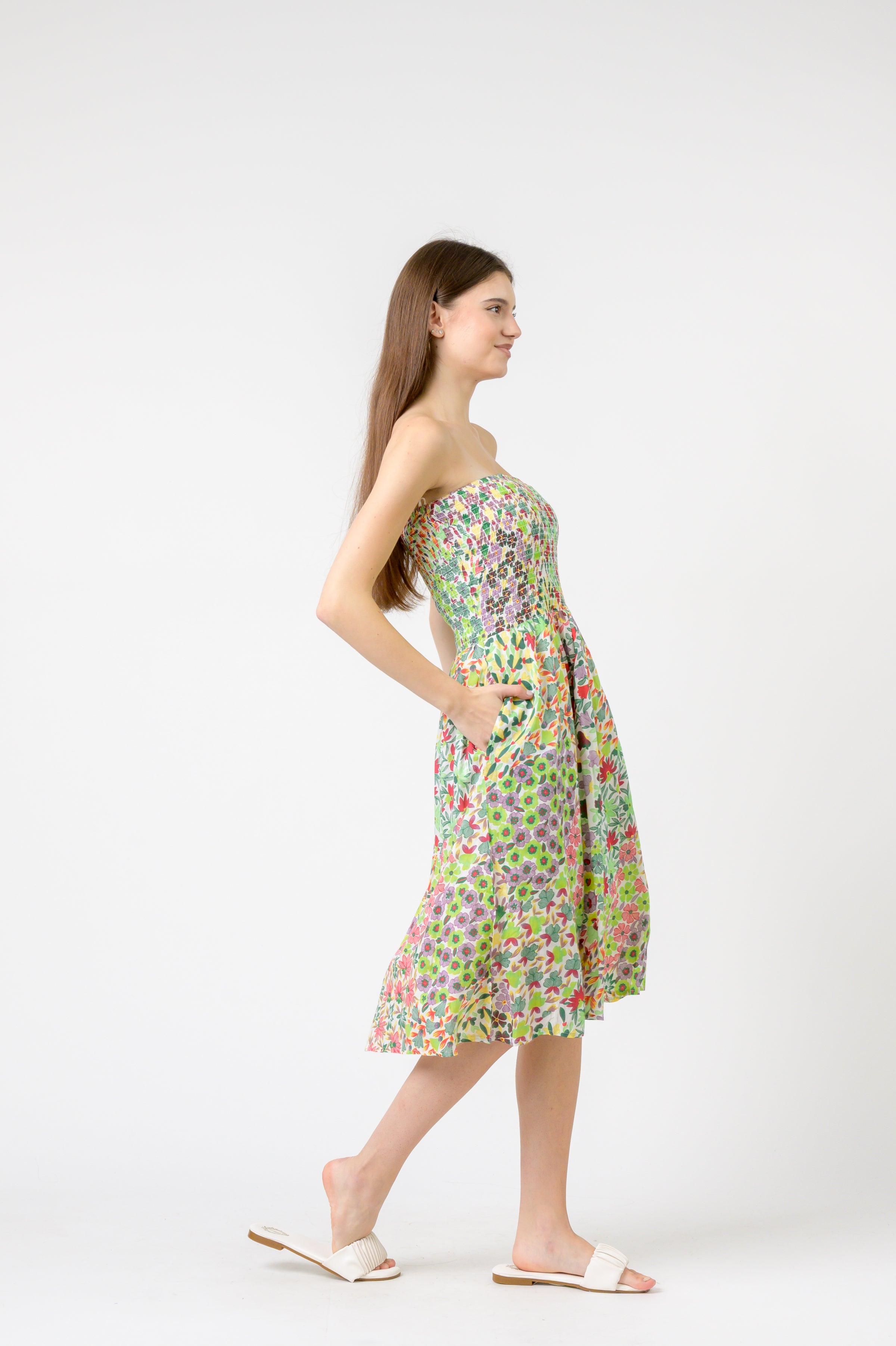 Rhea Flower Garden Short Dress