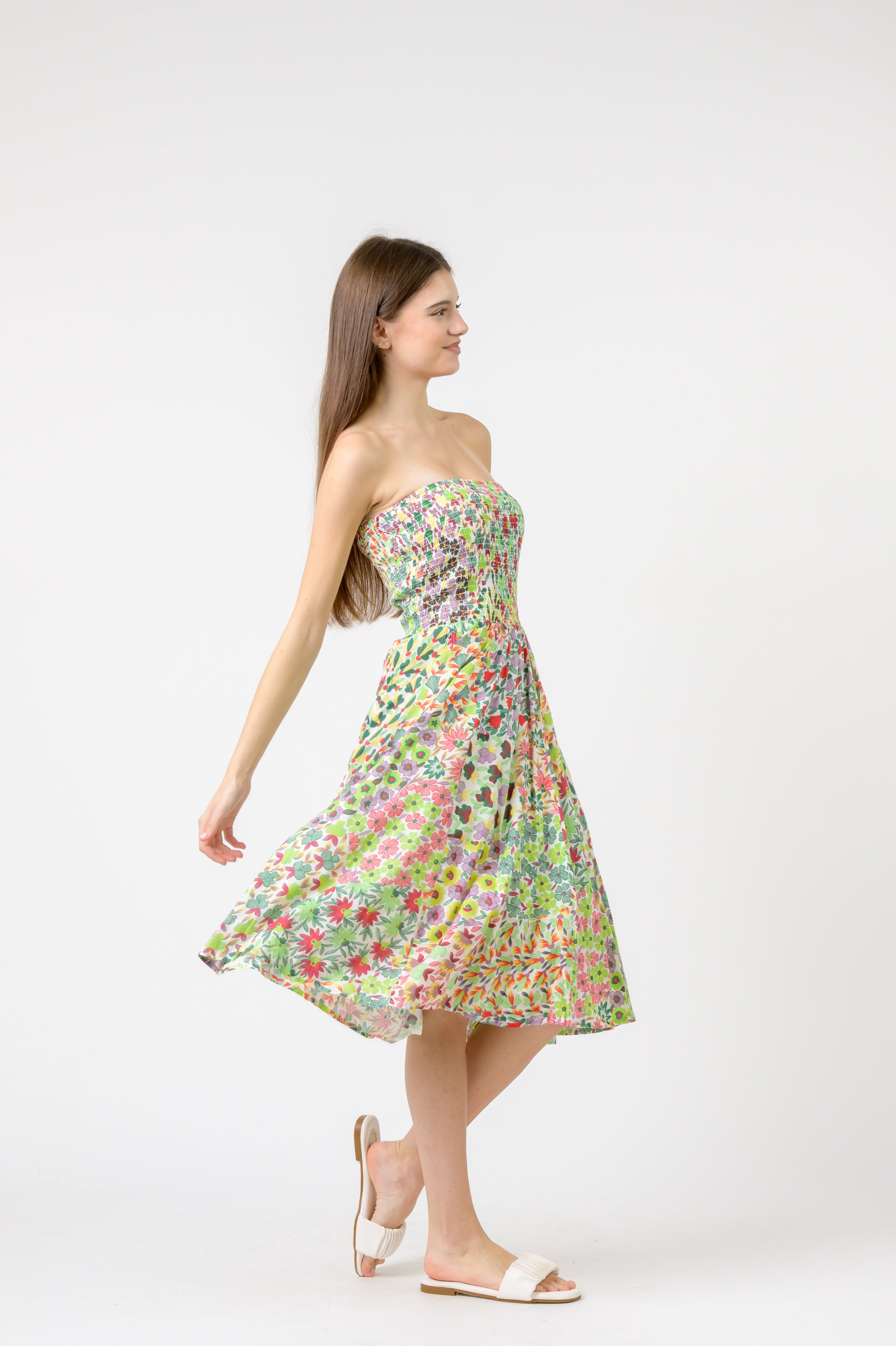 Rhea Flower Garden Short Dress