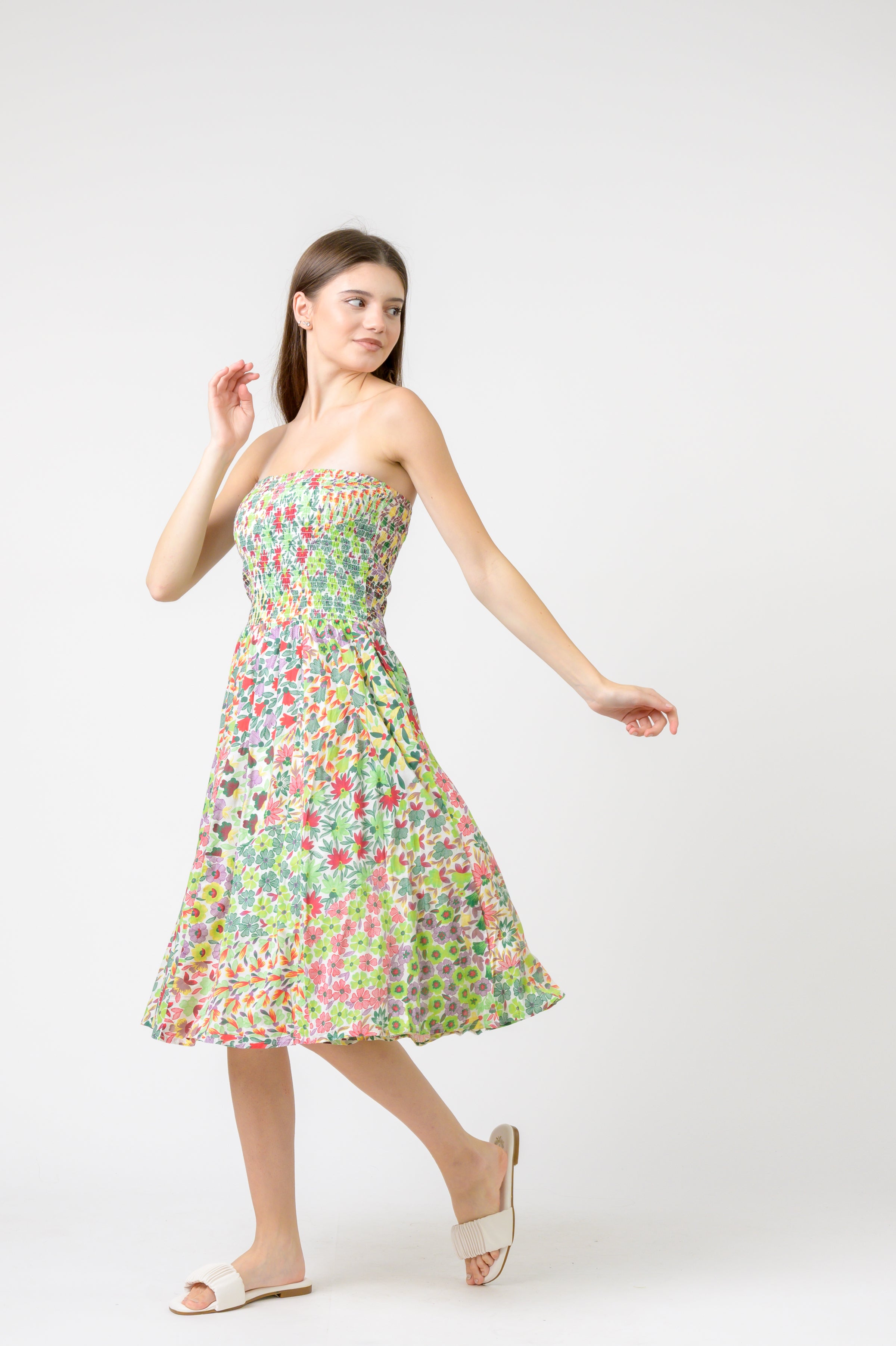Rhea Flower Garden Short Dress