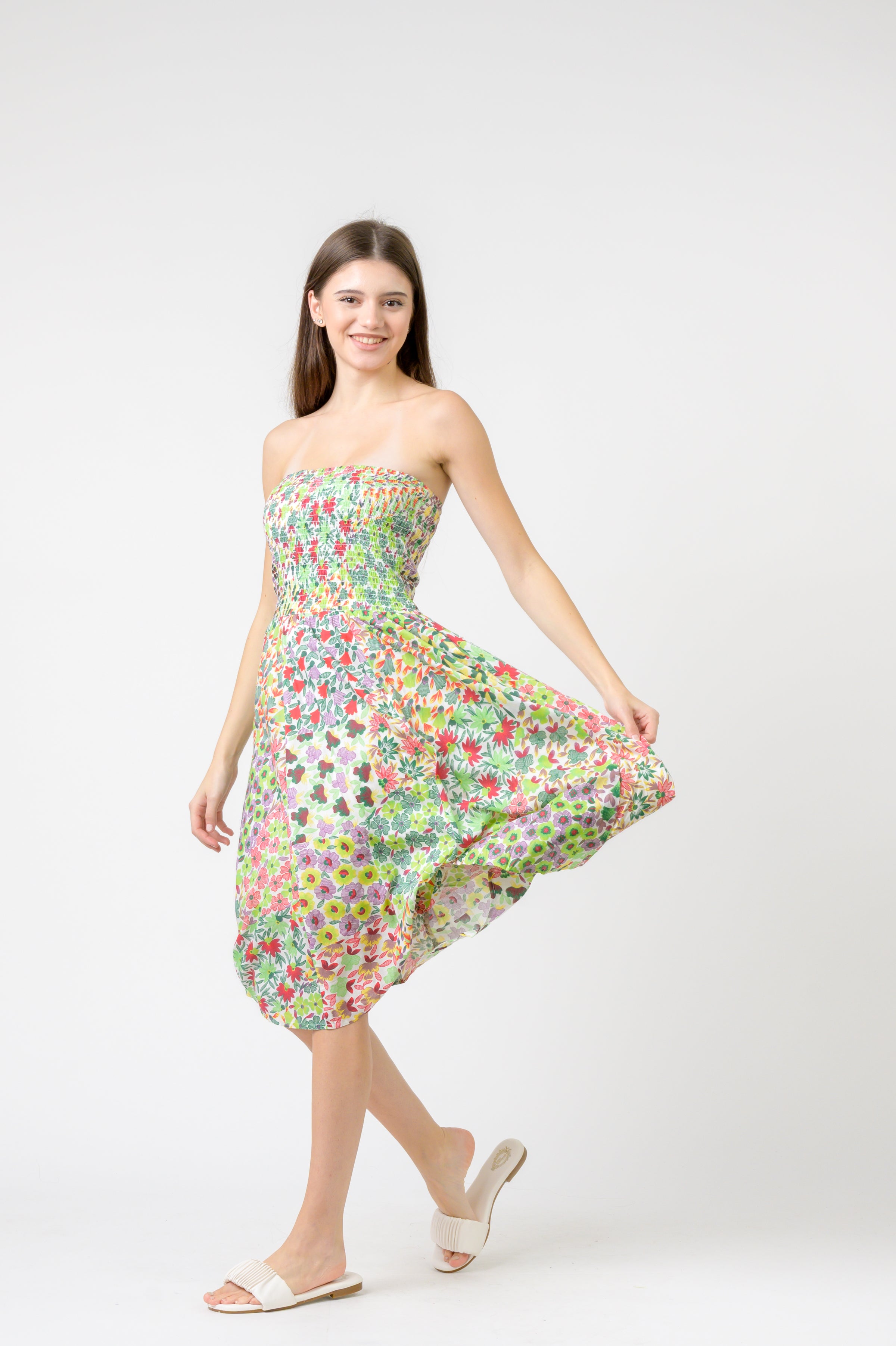 Rhea Flower Garden Short Dress