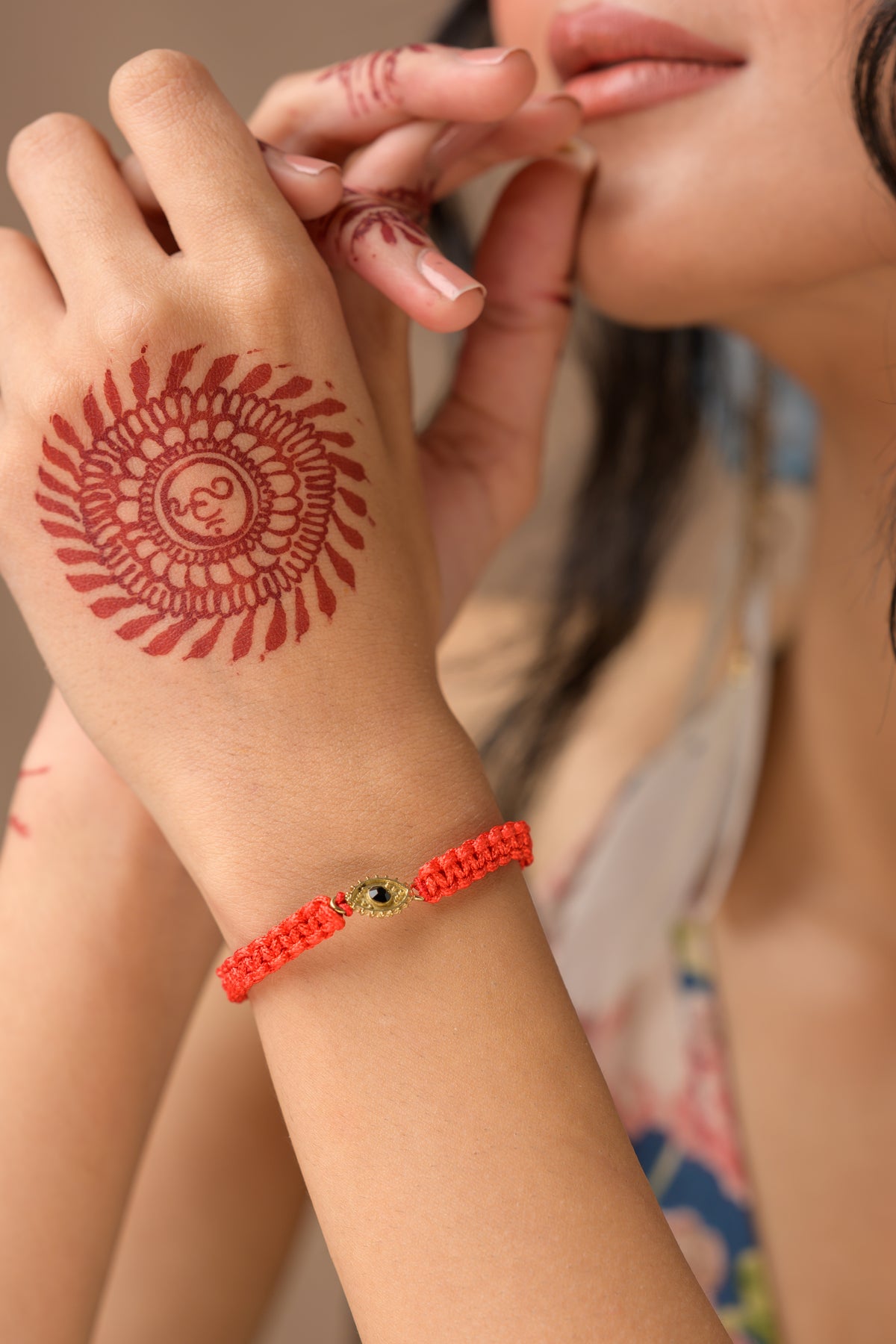 Henna Shoppe's Evil Eye Hamsa Dual Cord Bracelet Henna Shoppe