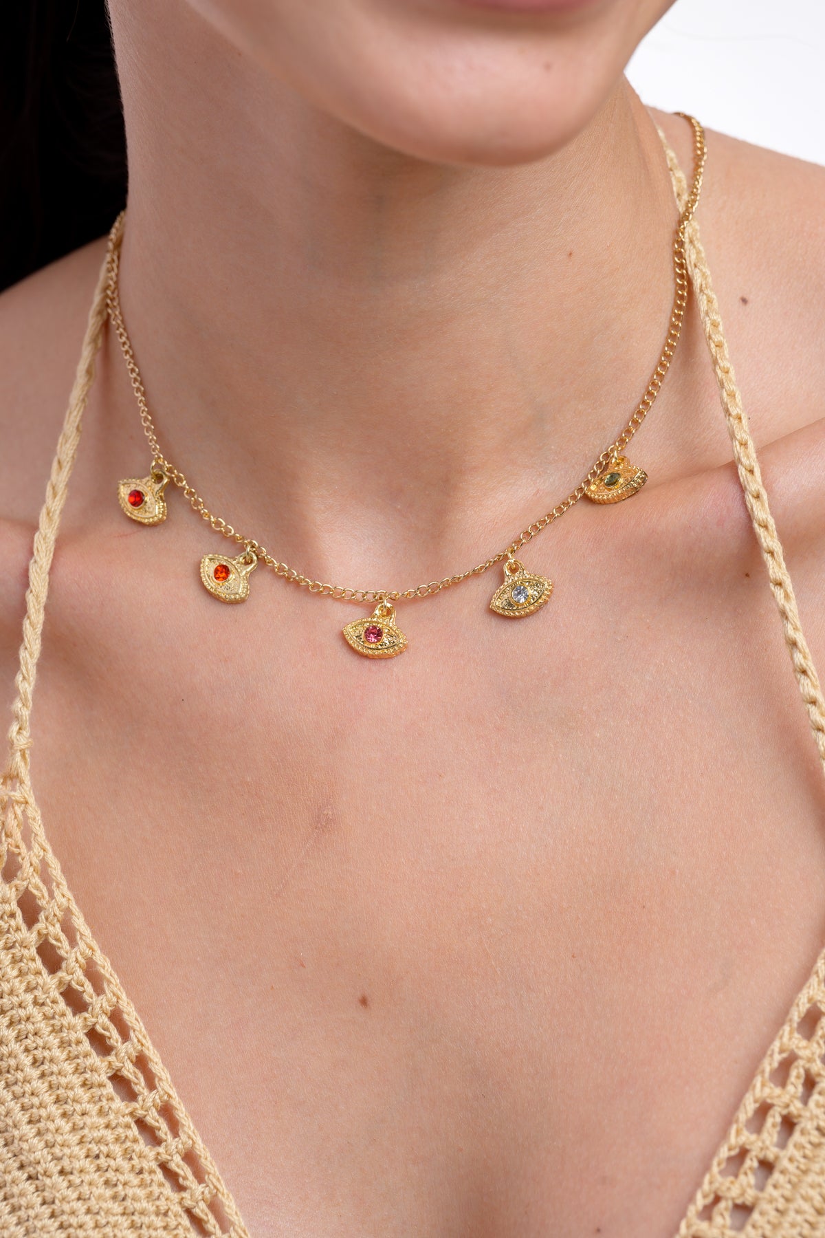 Evil Eyes Necklace