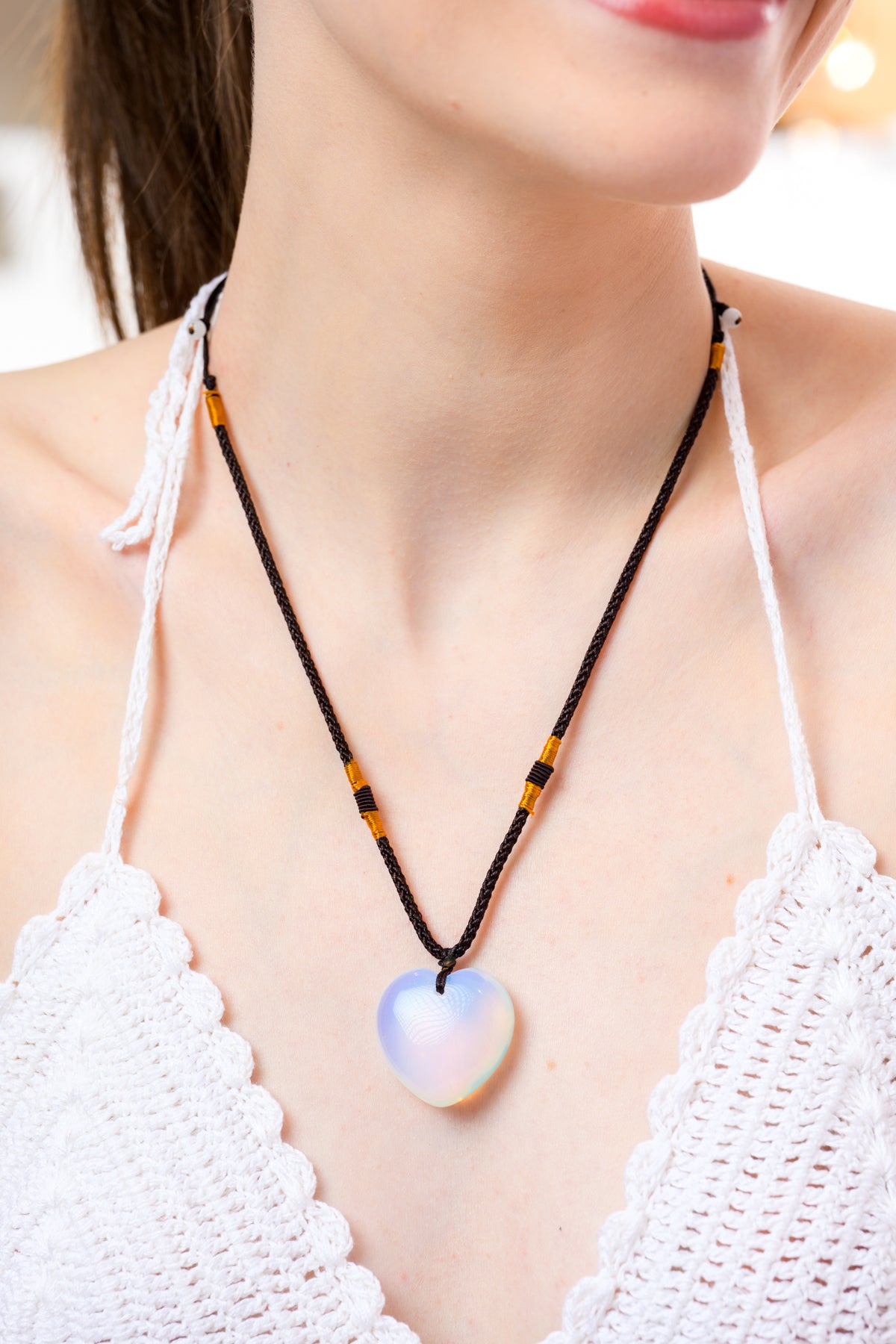 Gemstone Heart Necklace