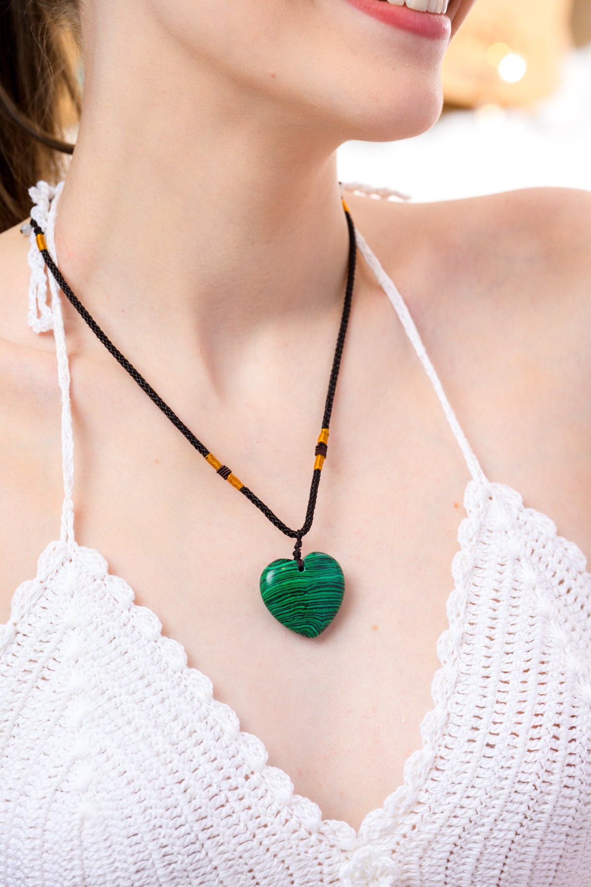 Gemstone Heart Necklace