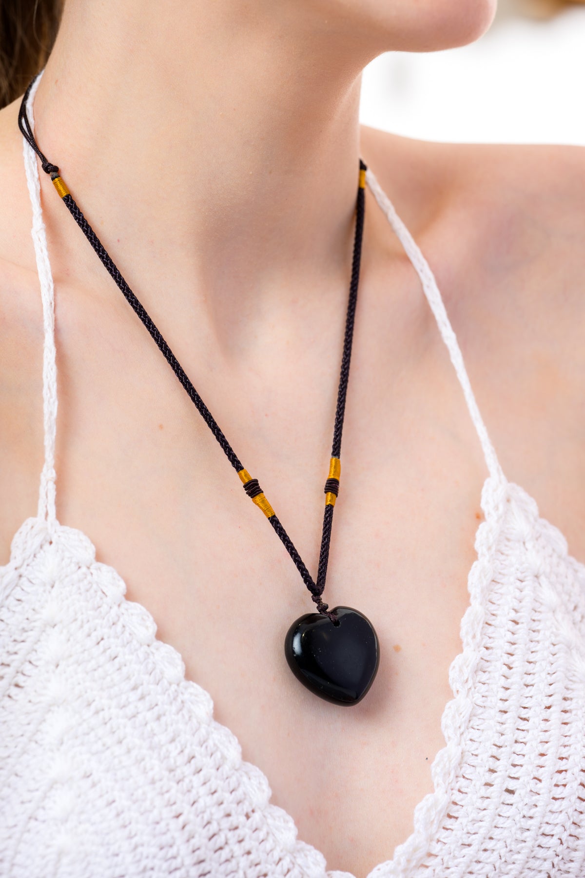 Gemstone Heart Necklace