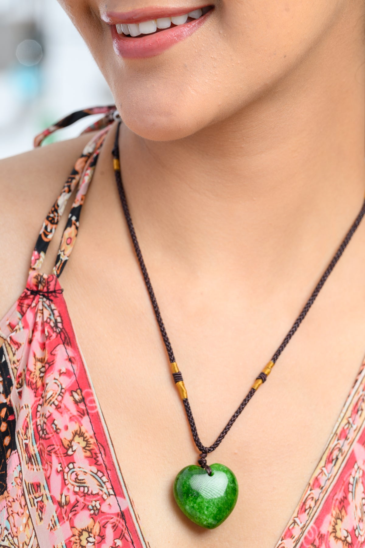 Gemstone Heart Necklace