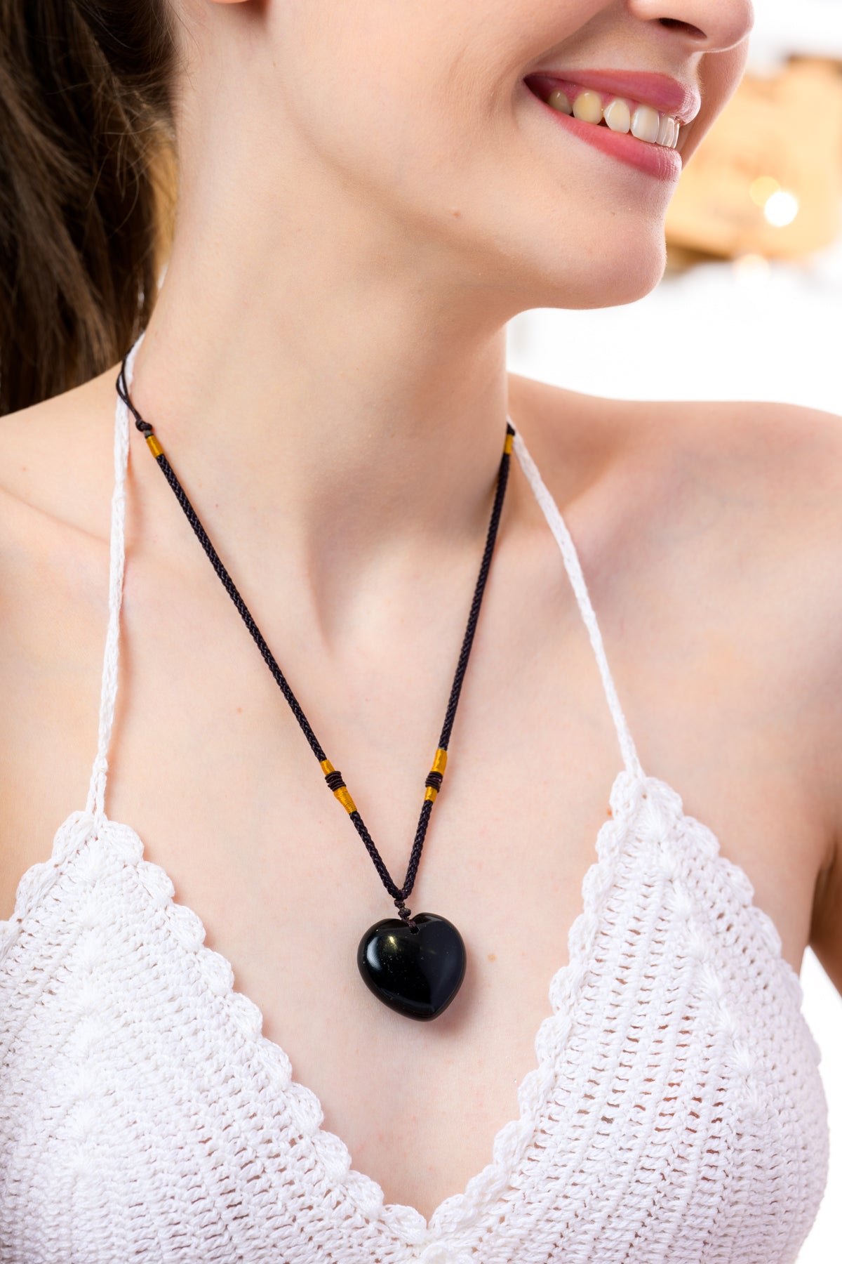 Gemstone Heart Necklace