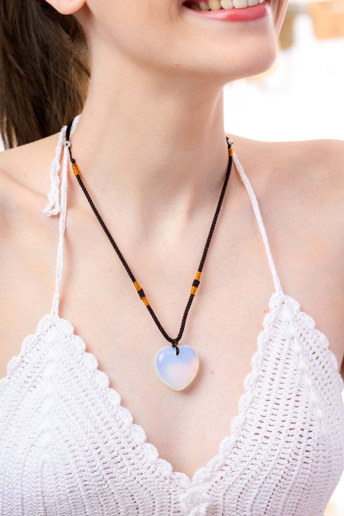 Gemstone Heart Necklace
