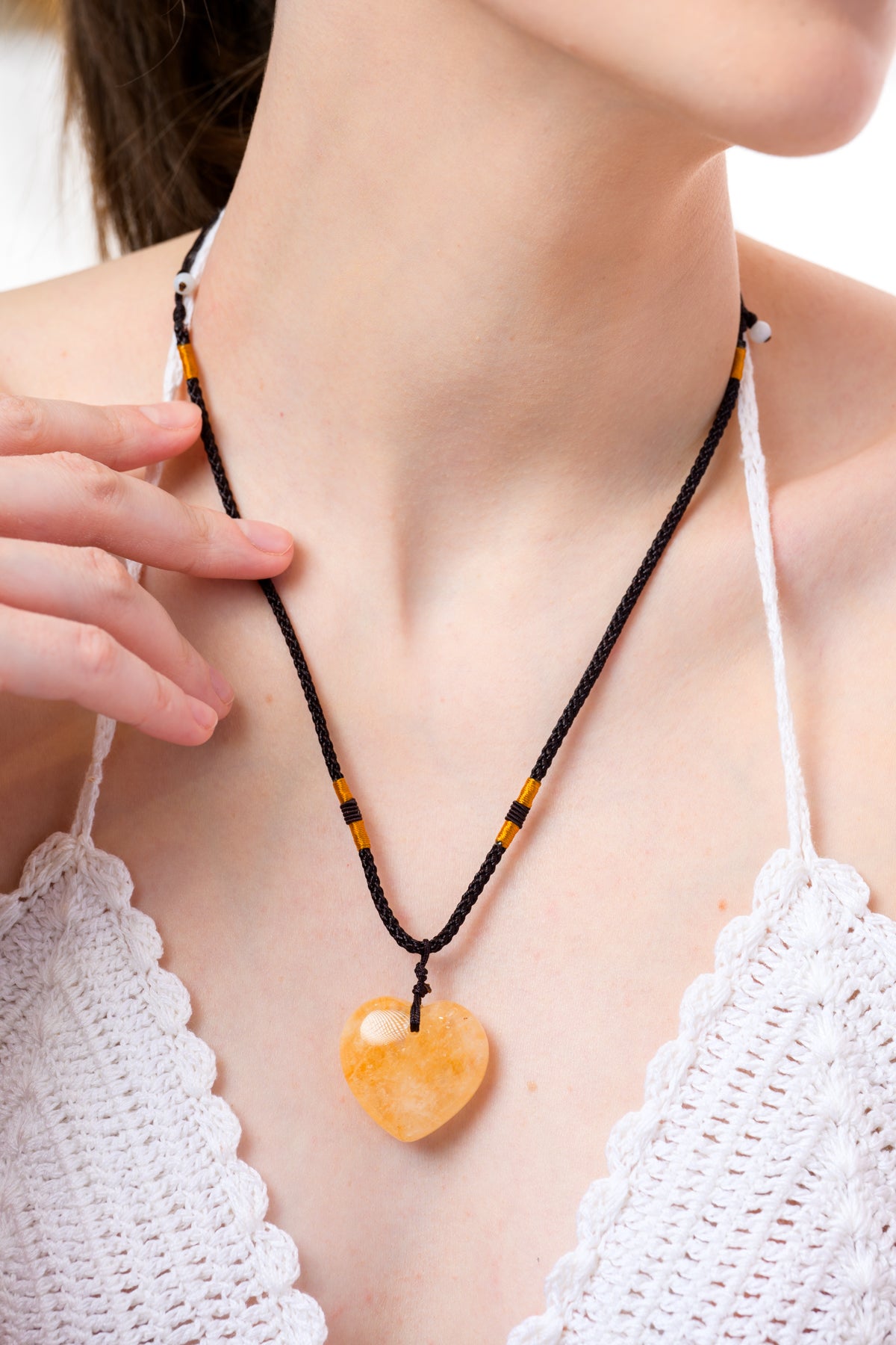 Gemstone Heart Necklace